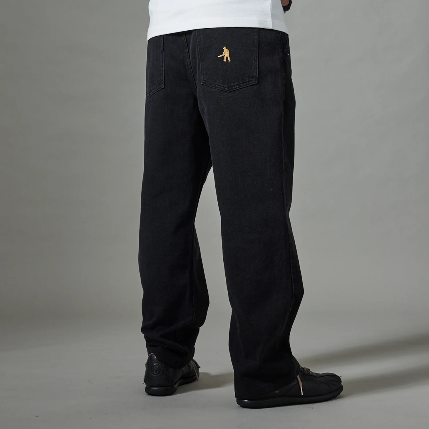 Pass~Port Recycled Cotton Workers Club Classic Jean - Washed Black - Image 5