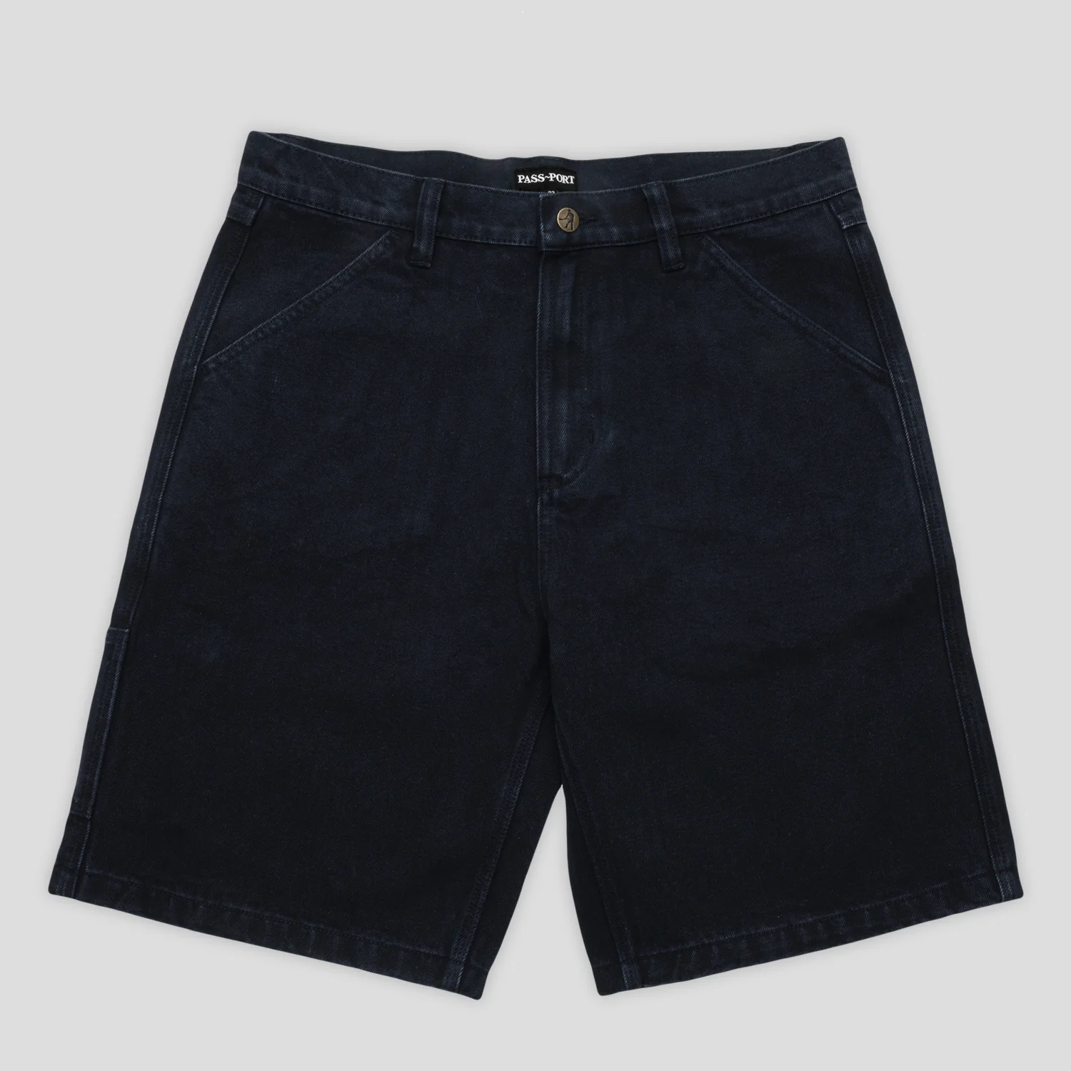 Pass~Port Blended Recycled Cotton Workers Club Jean Short - Washed Black