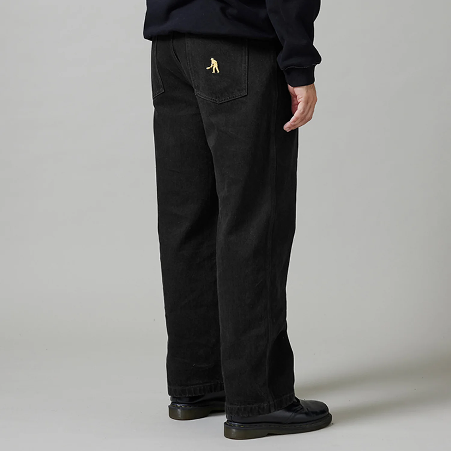 Pass~Port Blended Recycled Cotton Workers Club Jean - Washed Black - Image 5