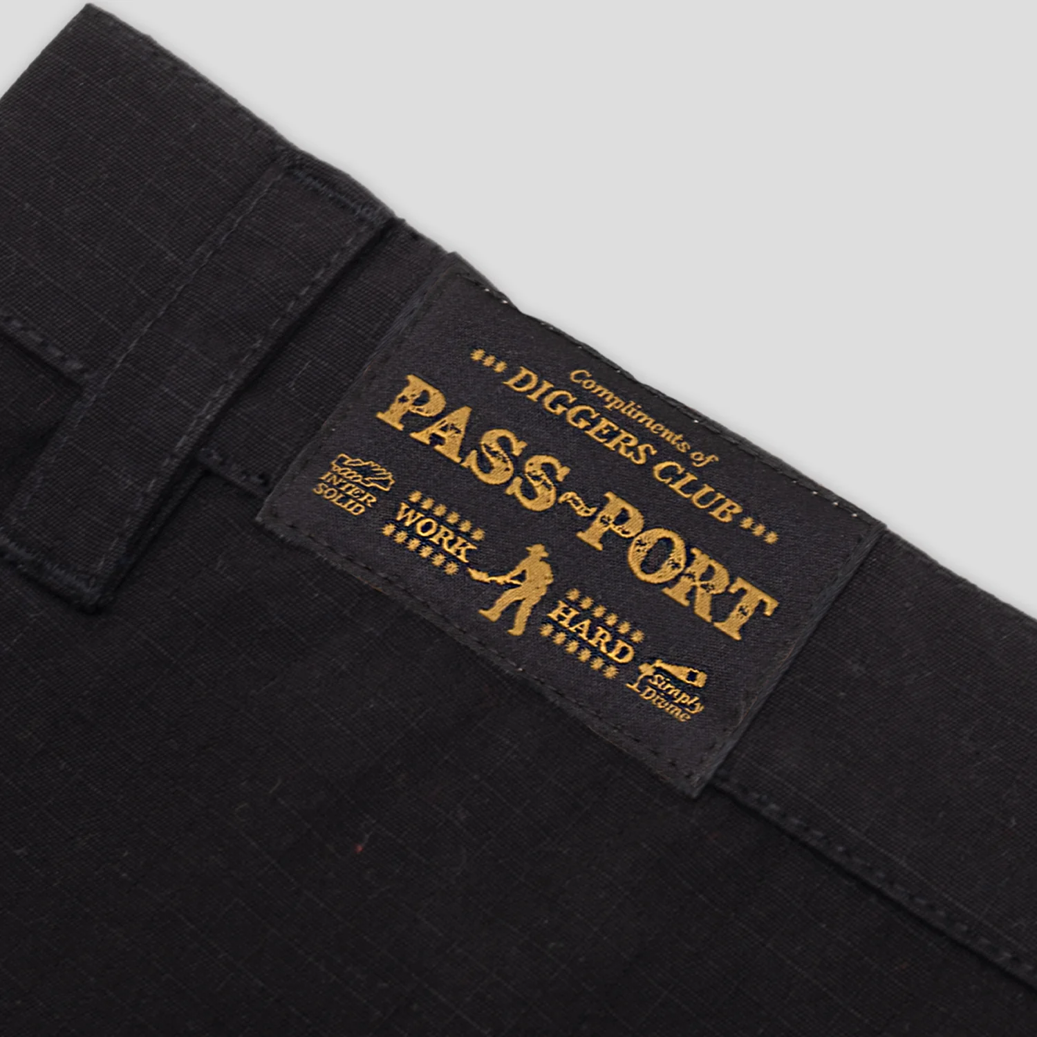 Pass~Port Ripstop Double Knee Diggers Club Pant - Black - Image 8