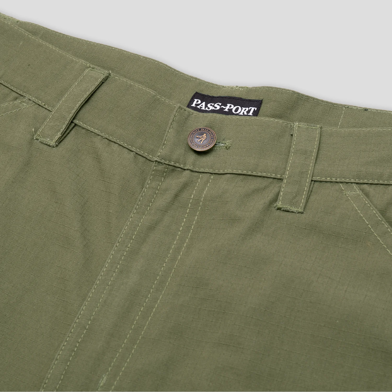 Pass~Port Ripstop Double Knee Diggers Club Pant - Moss - Image 8
