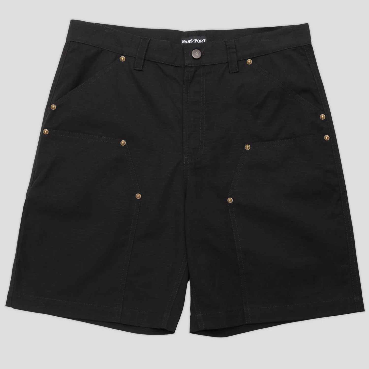 Pass~Port Ripstop Double Knee Diggers Club Short - Black