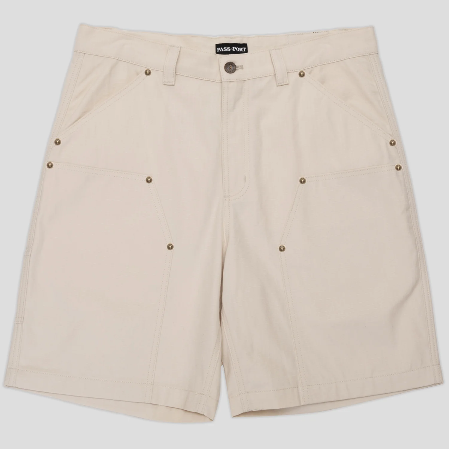 Pass~Port Ripstop Double Knee Diggers Club Short - Bone