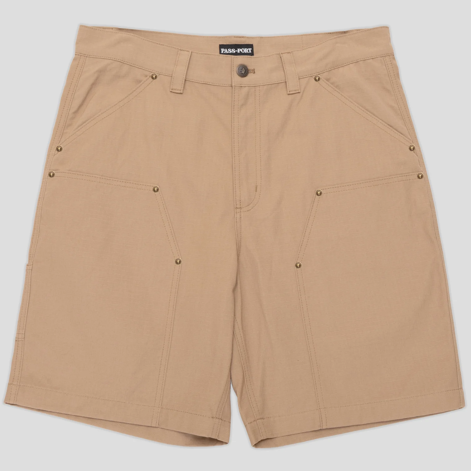 Pass~Port Ripstop Double Knee Diggers Club Short - Camel