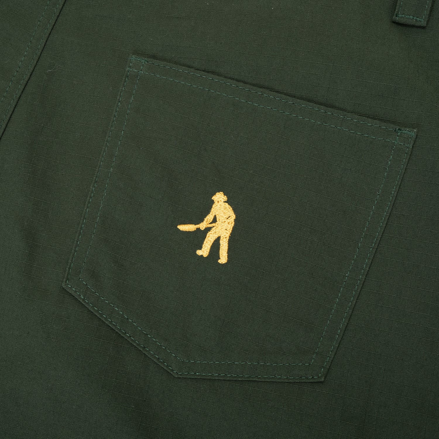 Pass~Port Ripstop Double Knee Diggers Club Short - Dark Green - Image 9