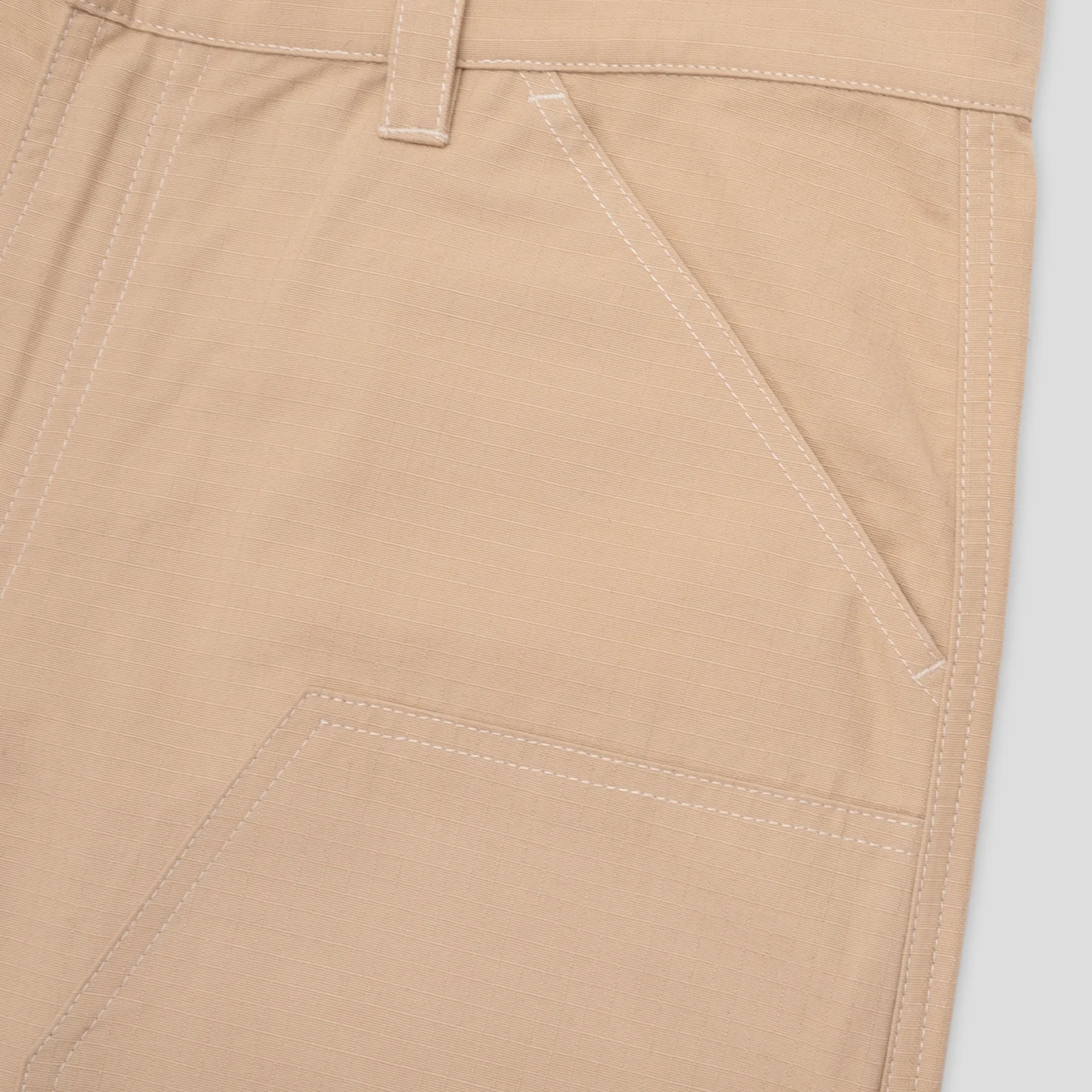 Pass~Port Ripstop Double Knee Diggers Club Short - Khaki - Image 6