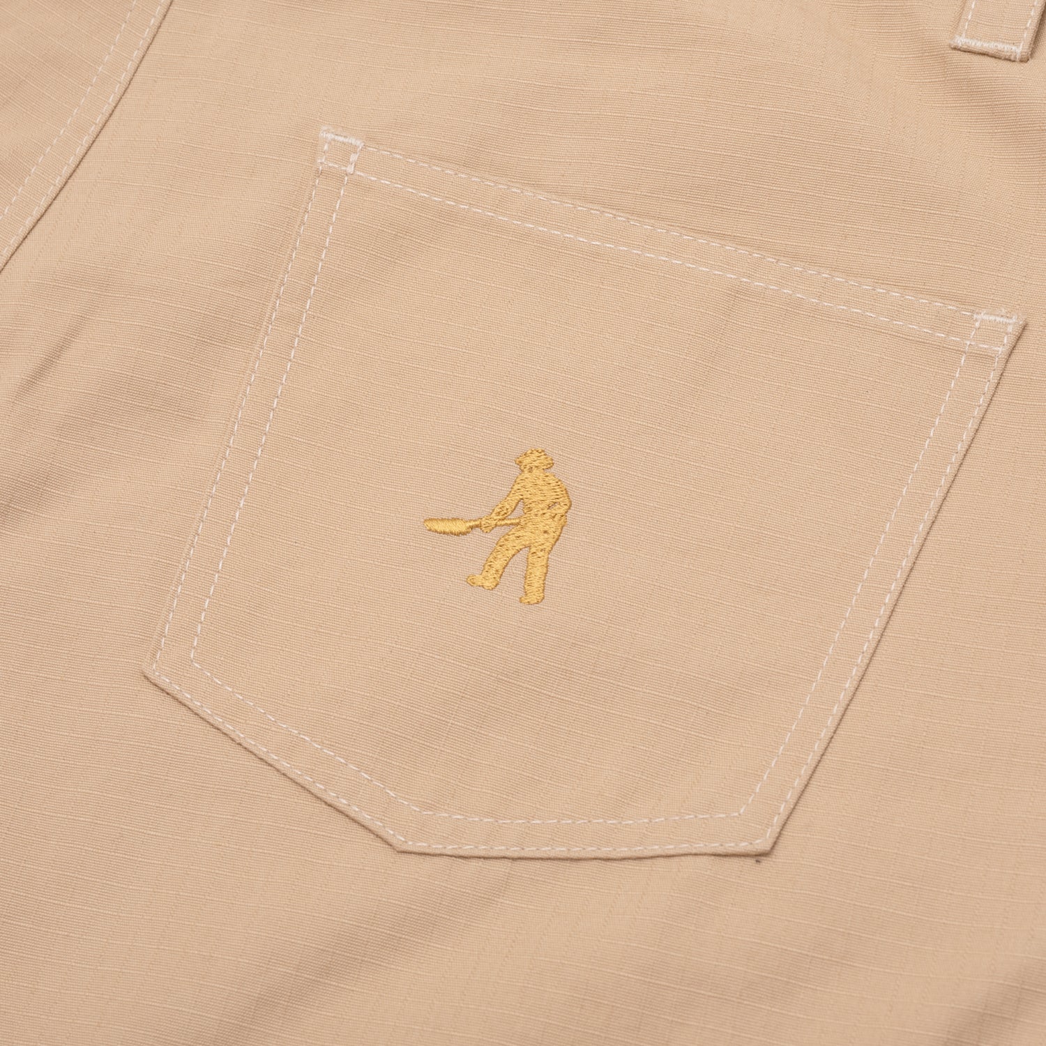 Pass~Port Ripstop Double Knee Diggers Club Short - Khaki - Image 8