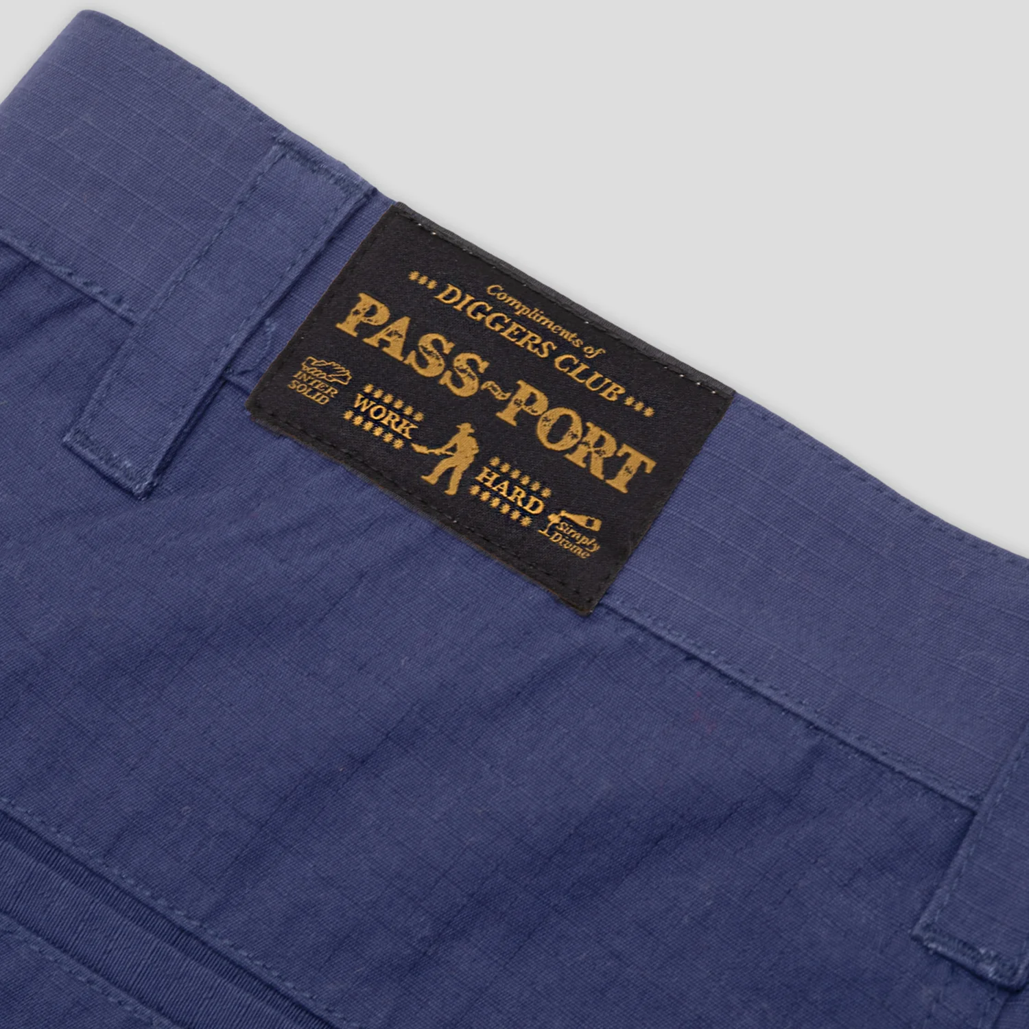 Pass~Port Ripstop Double Knee Diggers Club Short - Navy - Image 10