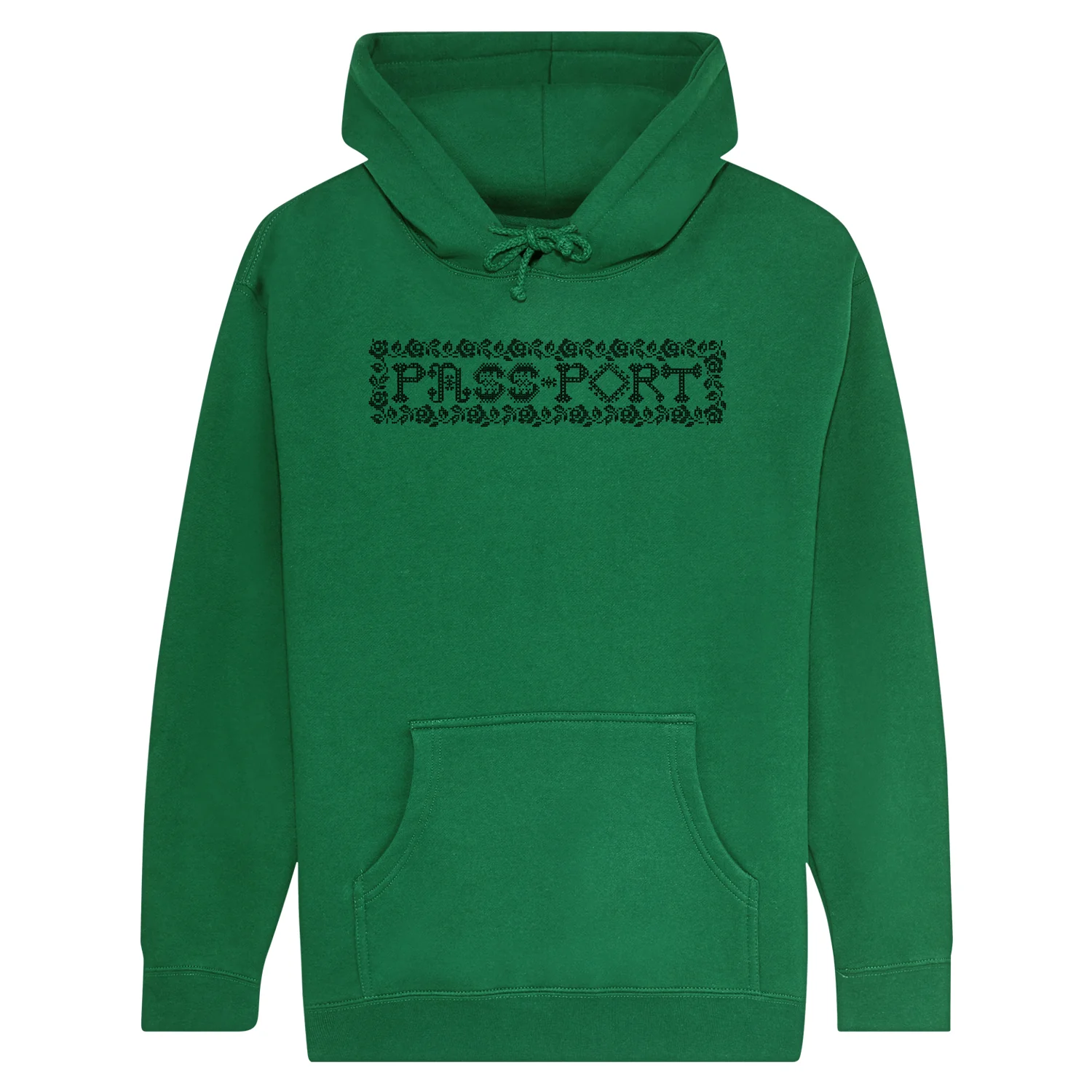 Pass~Port Rosary Hoodie - Kelly Green