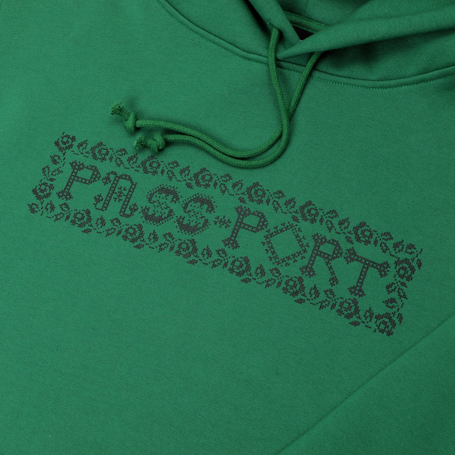 Pass~Port Rosary Hoodie - Kelly Green - Image 2