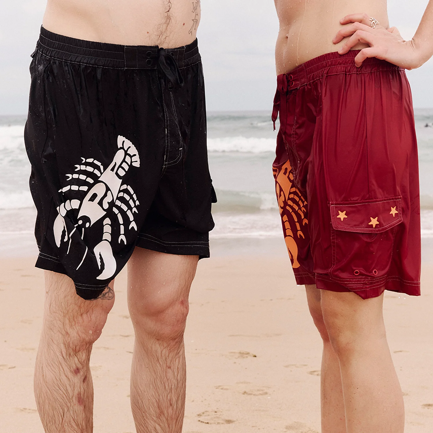 Pass~Port Seafood Staff Boardshorts - Black - Image 4