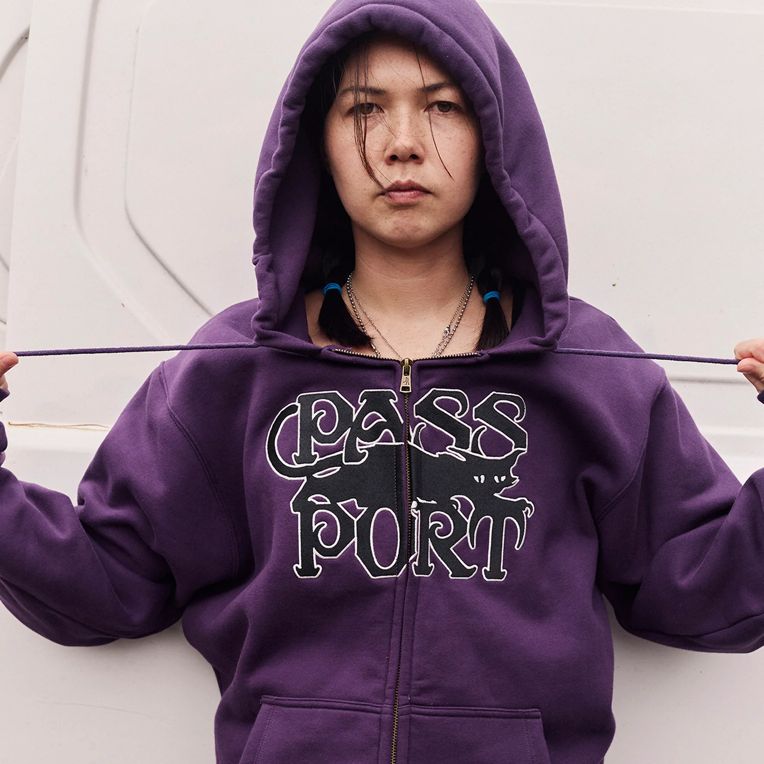 Pass~Port Slinkin' Zip Hoodie - Eggplant - Image 4