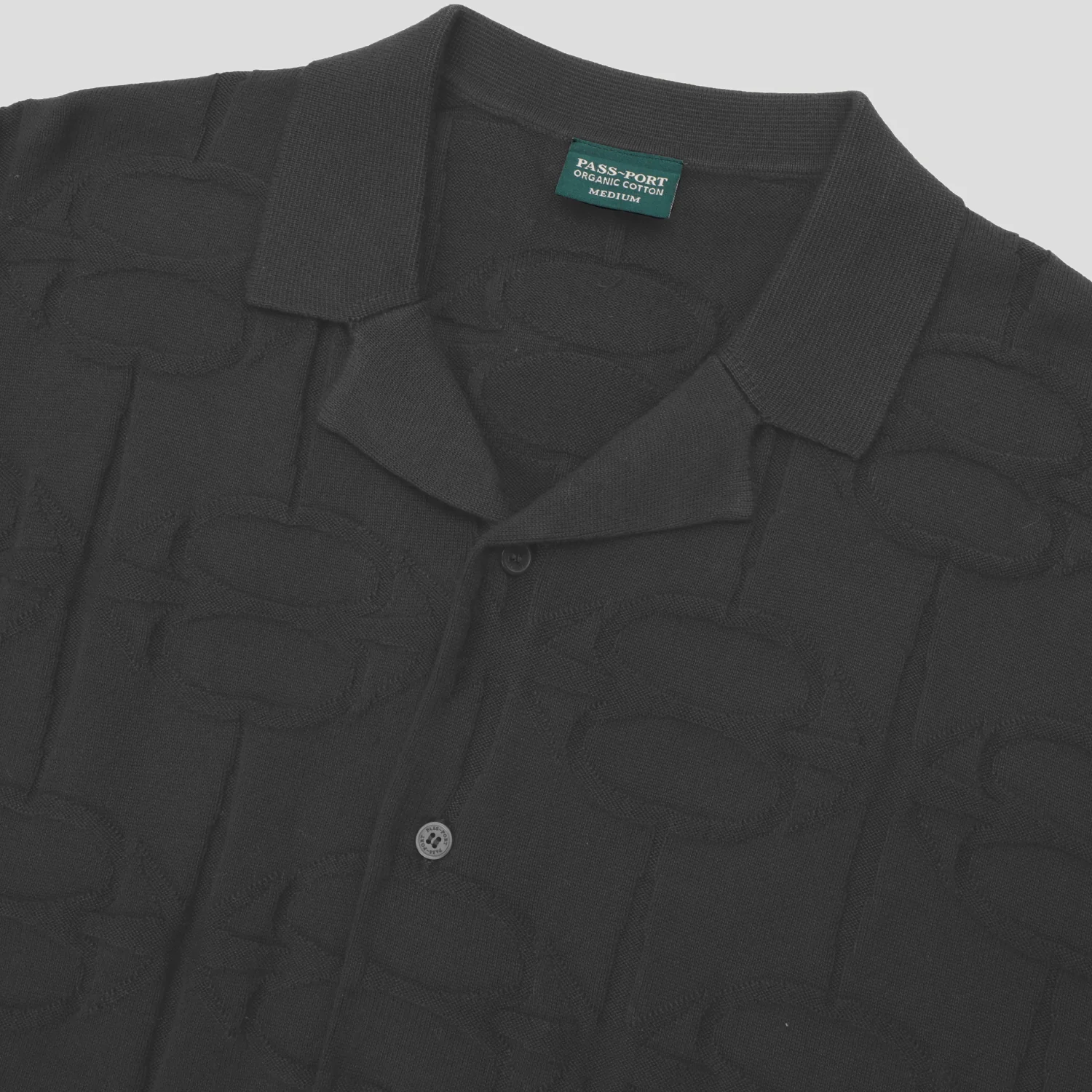 Pass~Port Soap Sparkle Organic Knitted Leagues Shirt - Dark Grey - Image 3