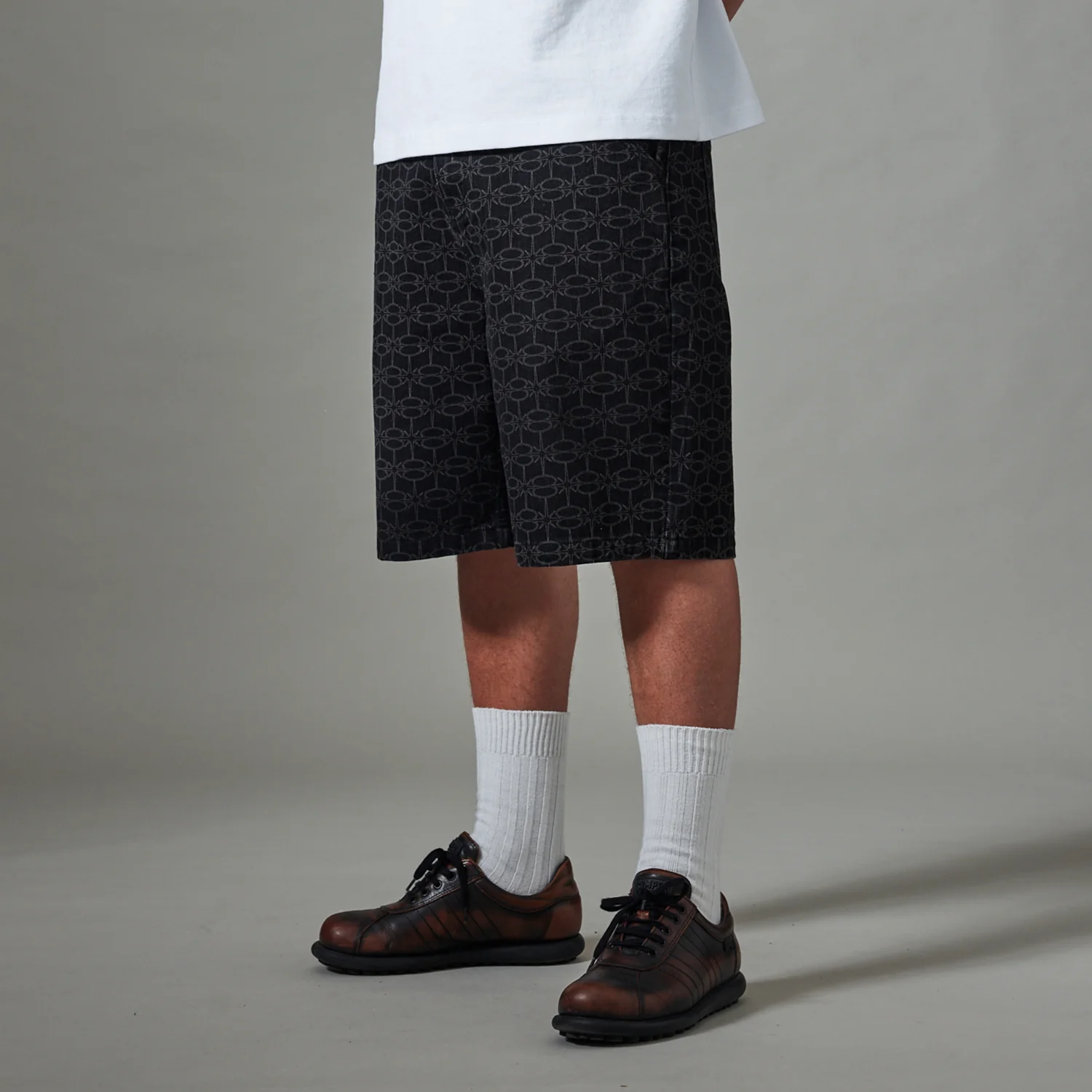 Pass~Port Soap Sparkle Workers Club Jean Short - Washed Black - Image 3