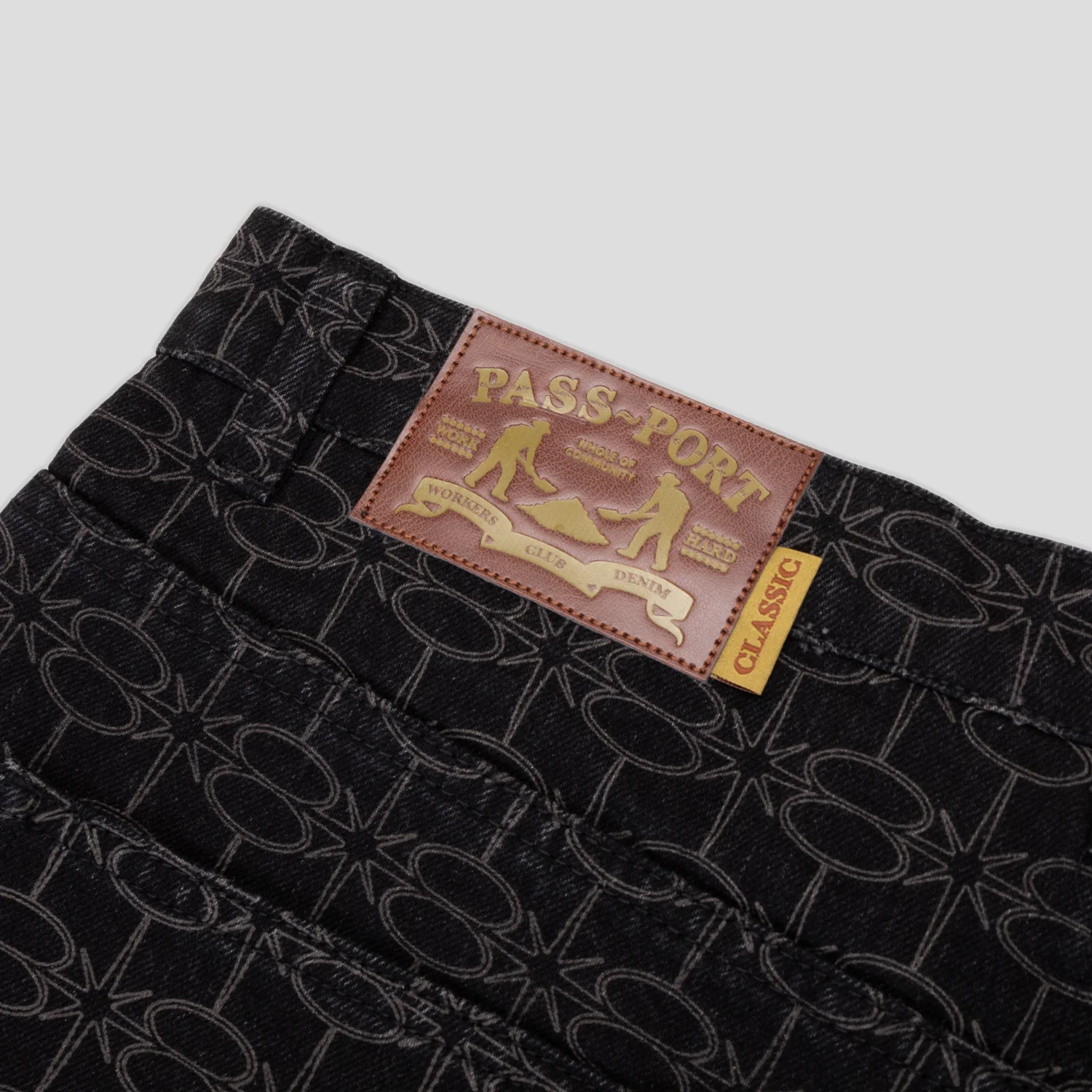 Pass~Port Soap Sparkle Workers Club Jean Short - Washed Black - Image 8