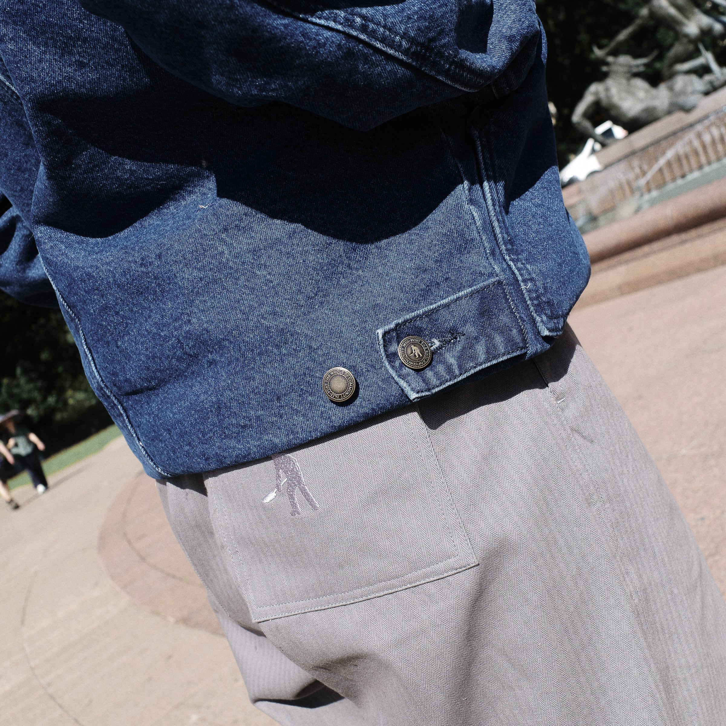 Pass~Port Solid Denim Packers Jacket - Dark Indigo - Image 5