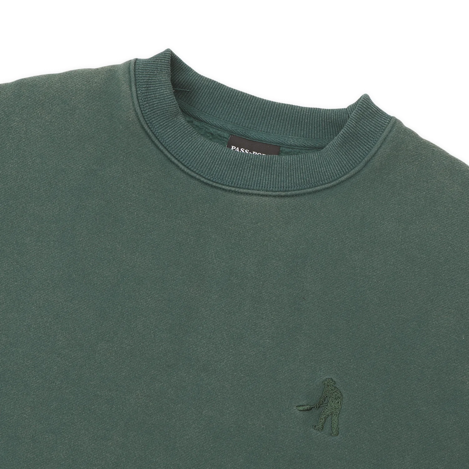 Pass~Port Solid Workers Sweater - Washed Forest Green - Image 2