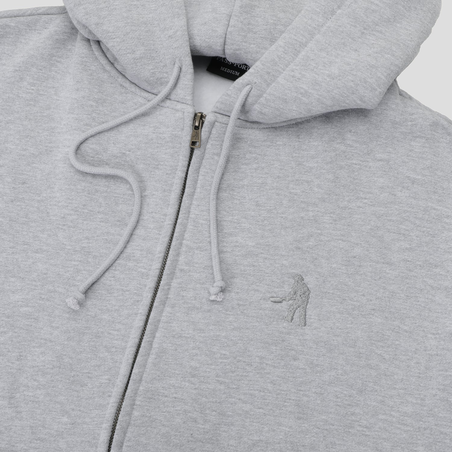 Pass~Port Solid Workers Zip Hood - Ash - Image 2