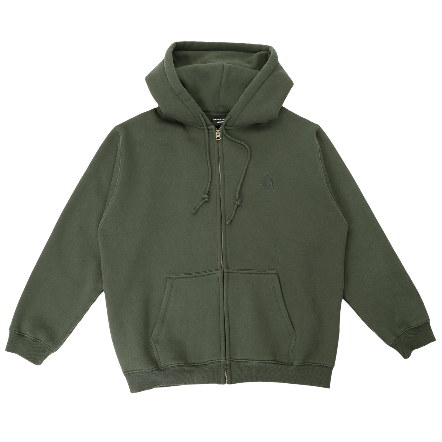 Pass~Port Solid Workers Zip Hood - Dark Elm - Image 2