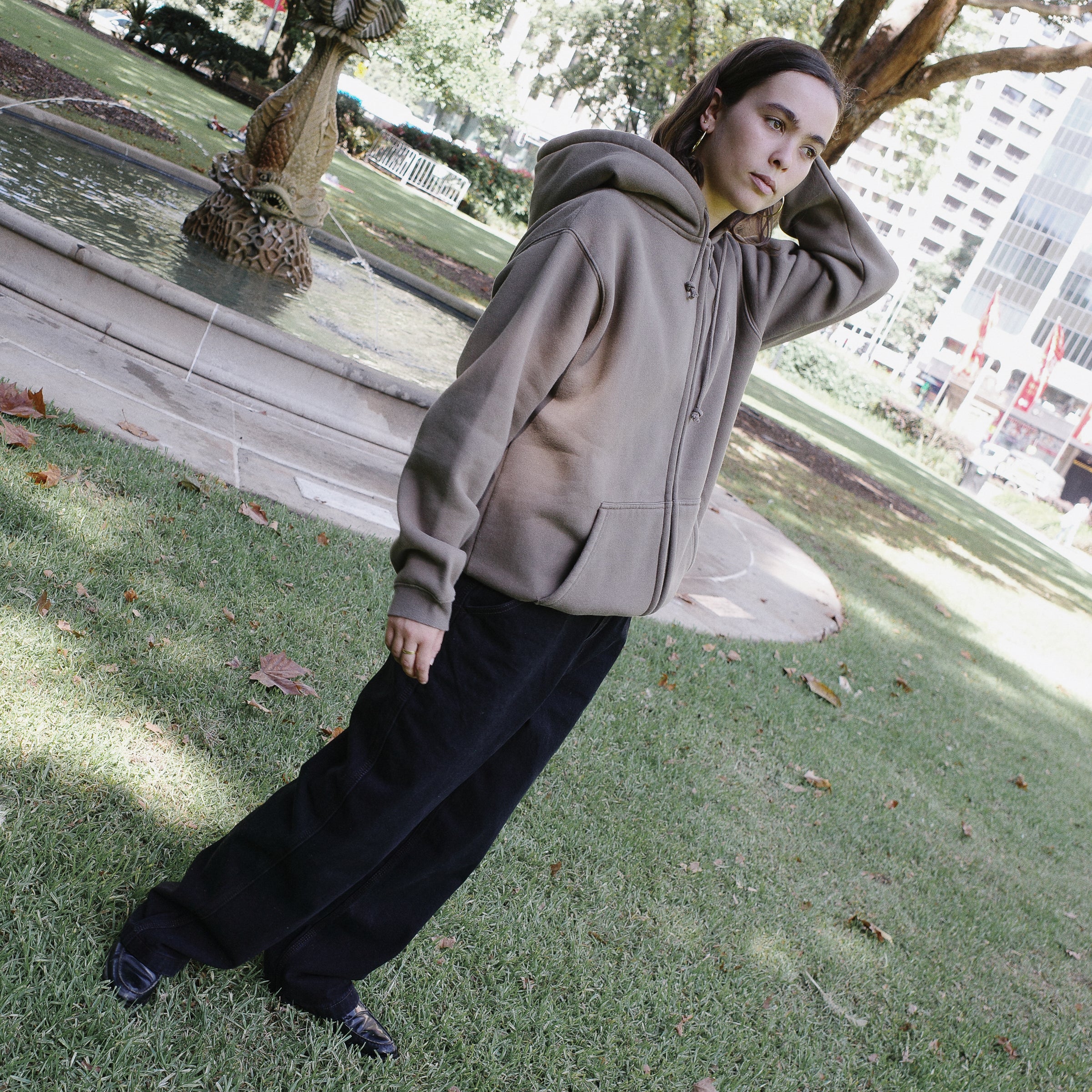 Pass~Port Solid Workers Zip Hood - Khaki - Image 5