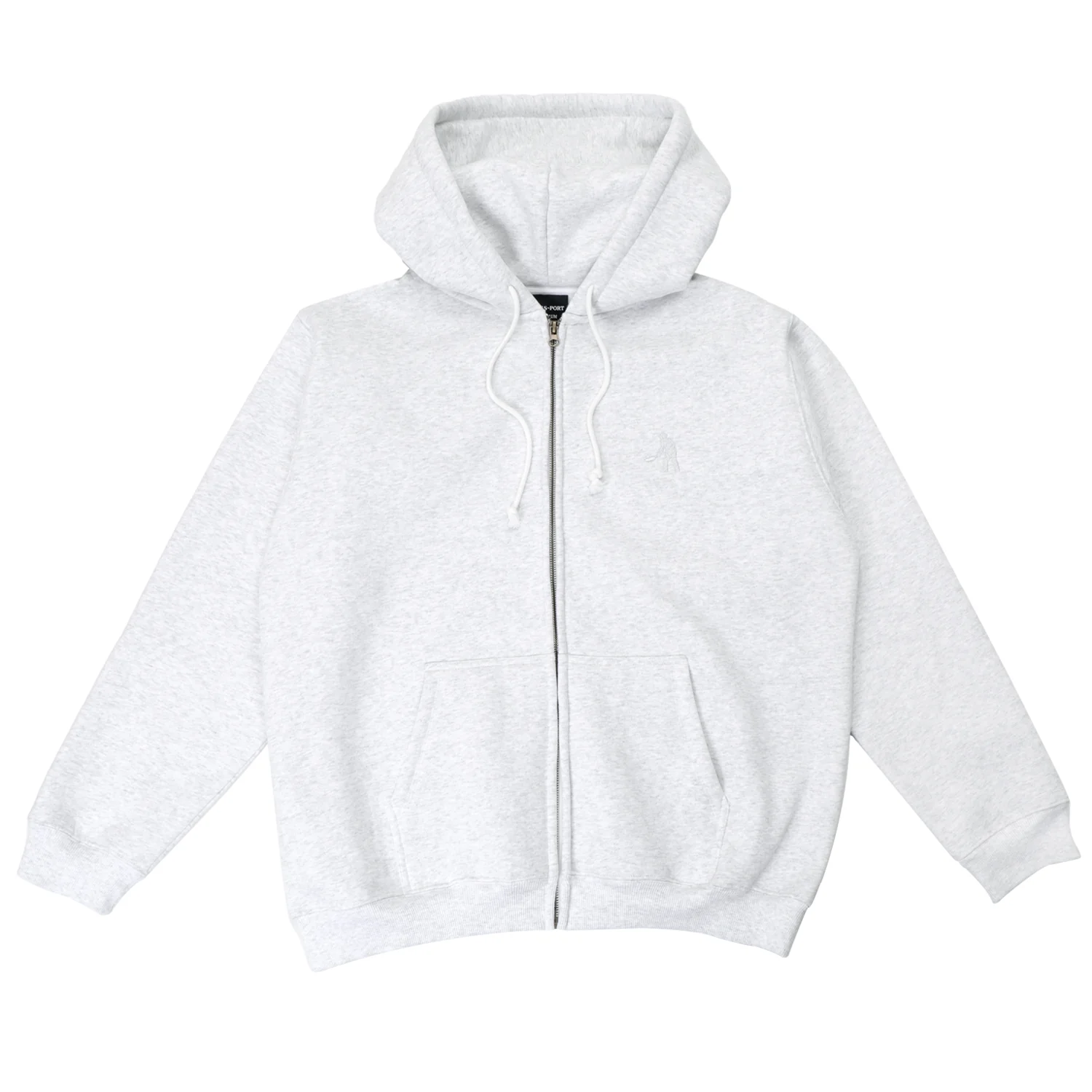 Pass~Port Solid Workers Zip Hood - Ice Marle - Image 2