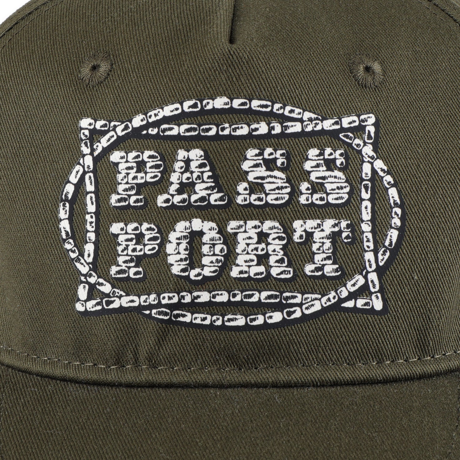 Pass~Port Stone Circle Workers Cap - Olive - Image 2