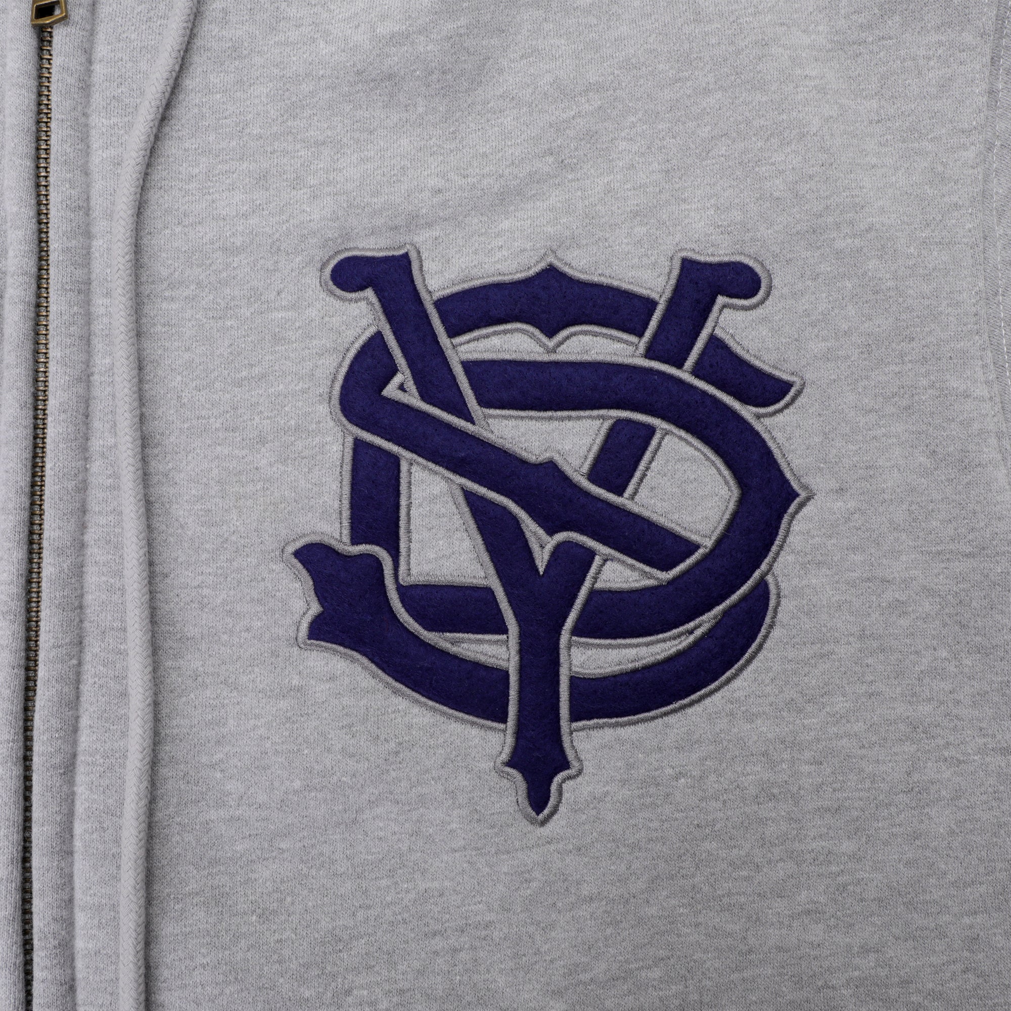 Pass~Port Store & Gallery Exclusive Syd Logo Zip Hood - Ash - Image 6