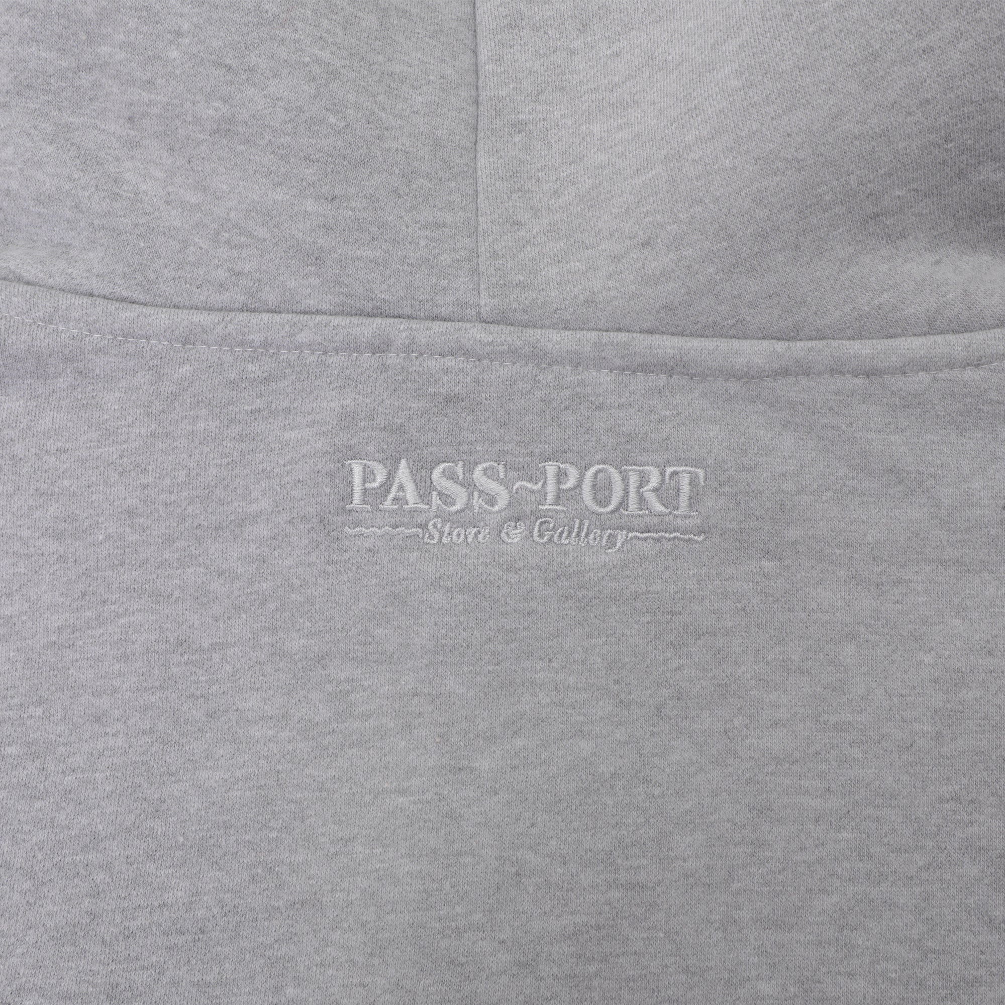 Pass~Port Store & Gallery Exclusive Syd Logo Zip Hood - Ash - Image 7