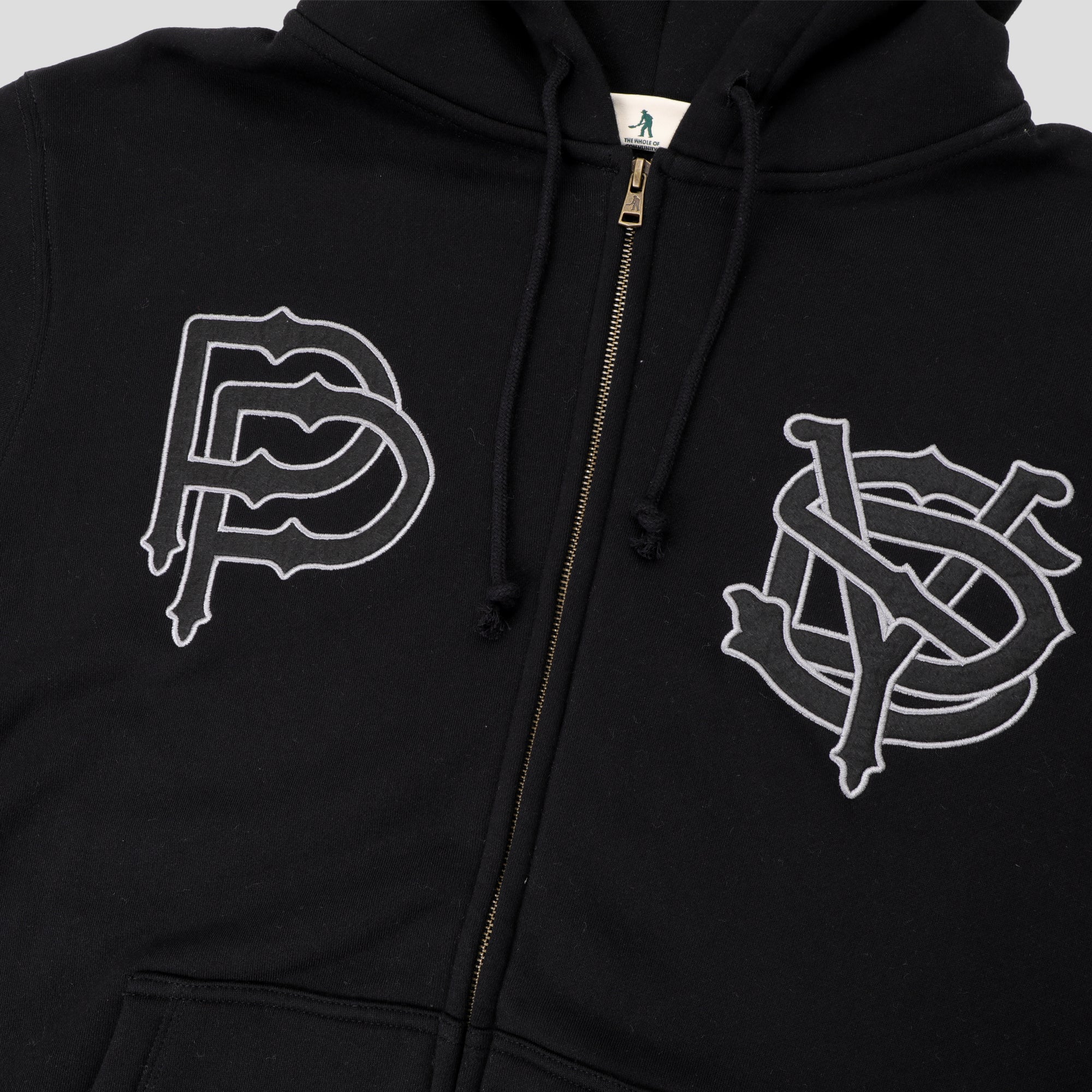 Pass~Port Store & Gallery Exclusive Syd Logo Zip Hood - Black - Image 5