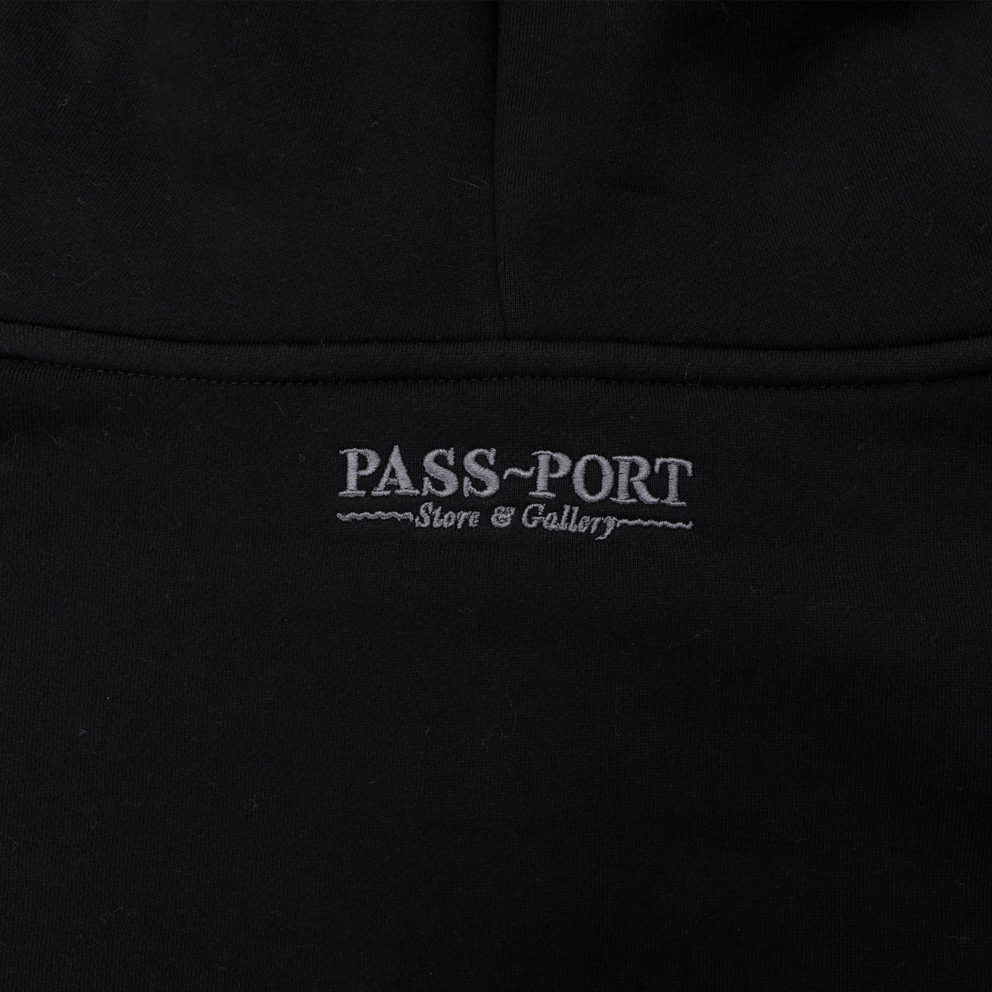 Pass~Port Store & Gallery Exclusive Syd Logo Zip Hood - Black - Image 8