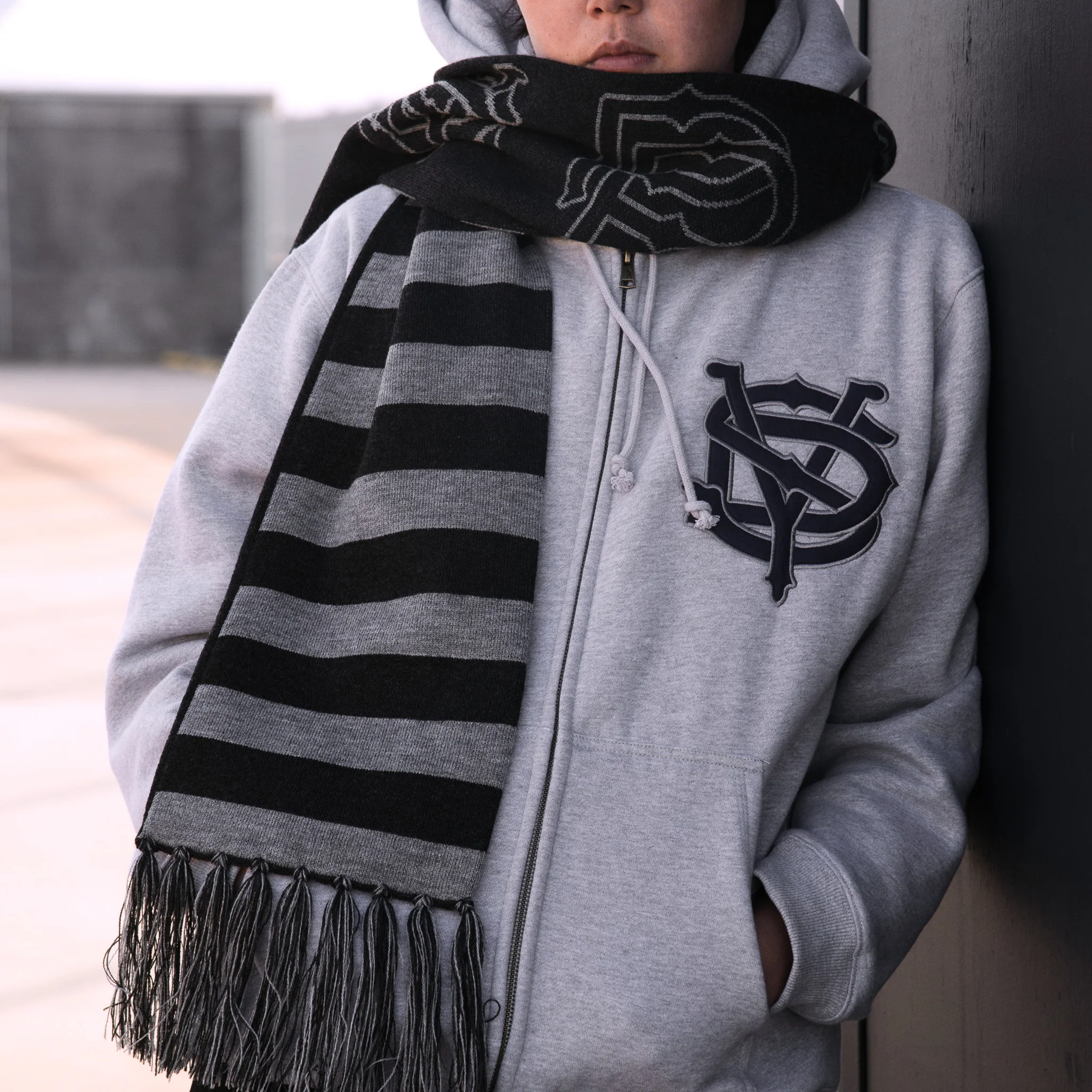 Pass~Port Store & Gallery Exclusive Syd Scarf - Grey - Image 4