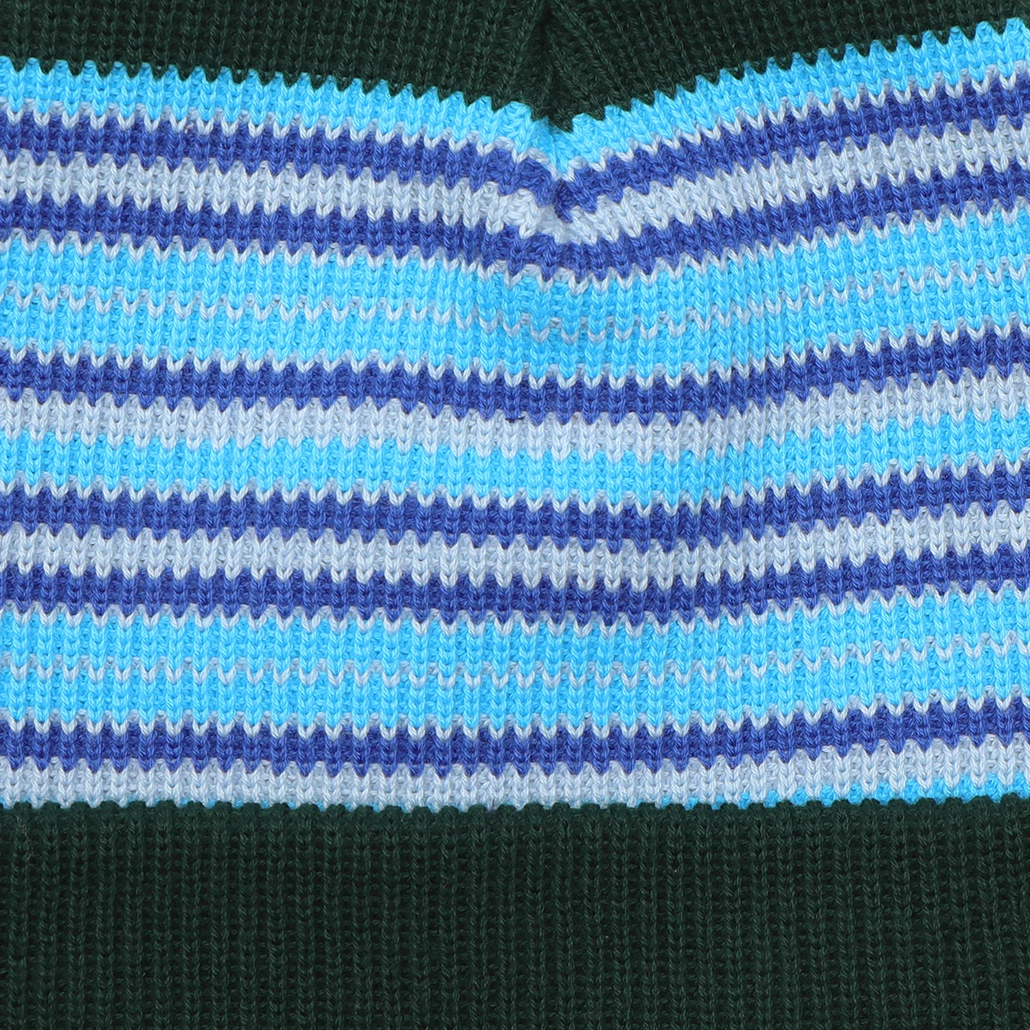 Pass~Port Striped Organic Knit Beanie - Dark Jade - Image 2
