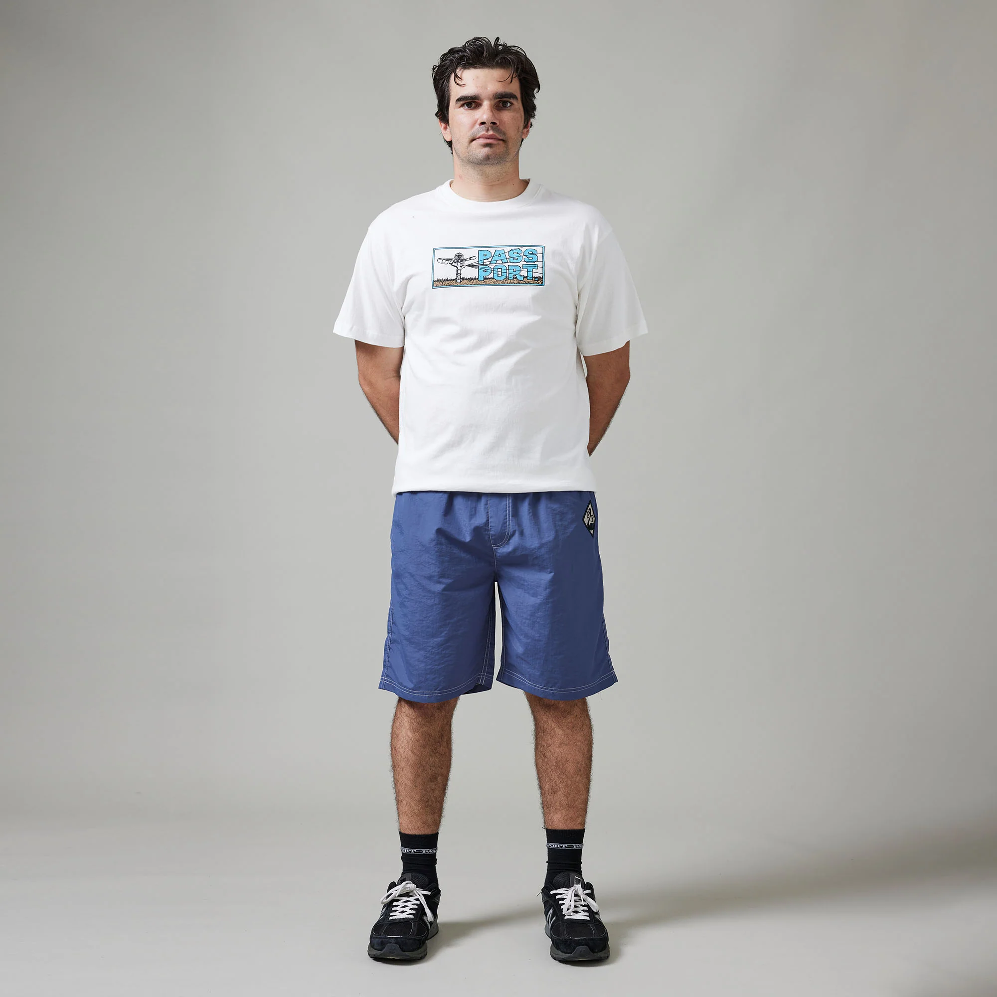 Pass~Port Swanny RPET Casual Short - Slate Blue - Image 4