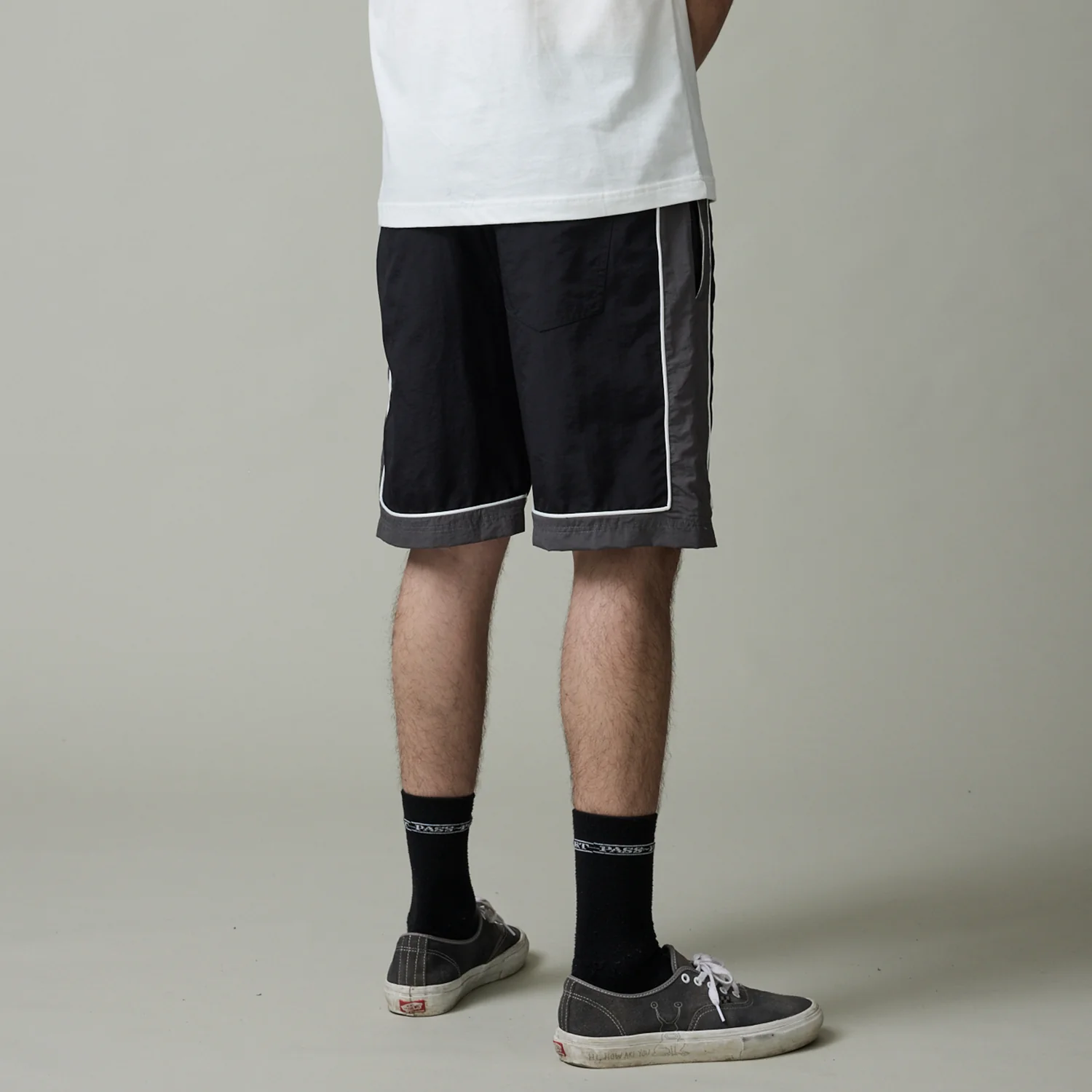 Pass~Port Tassle RPET Casual Short - Black / Grey - Image 3