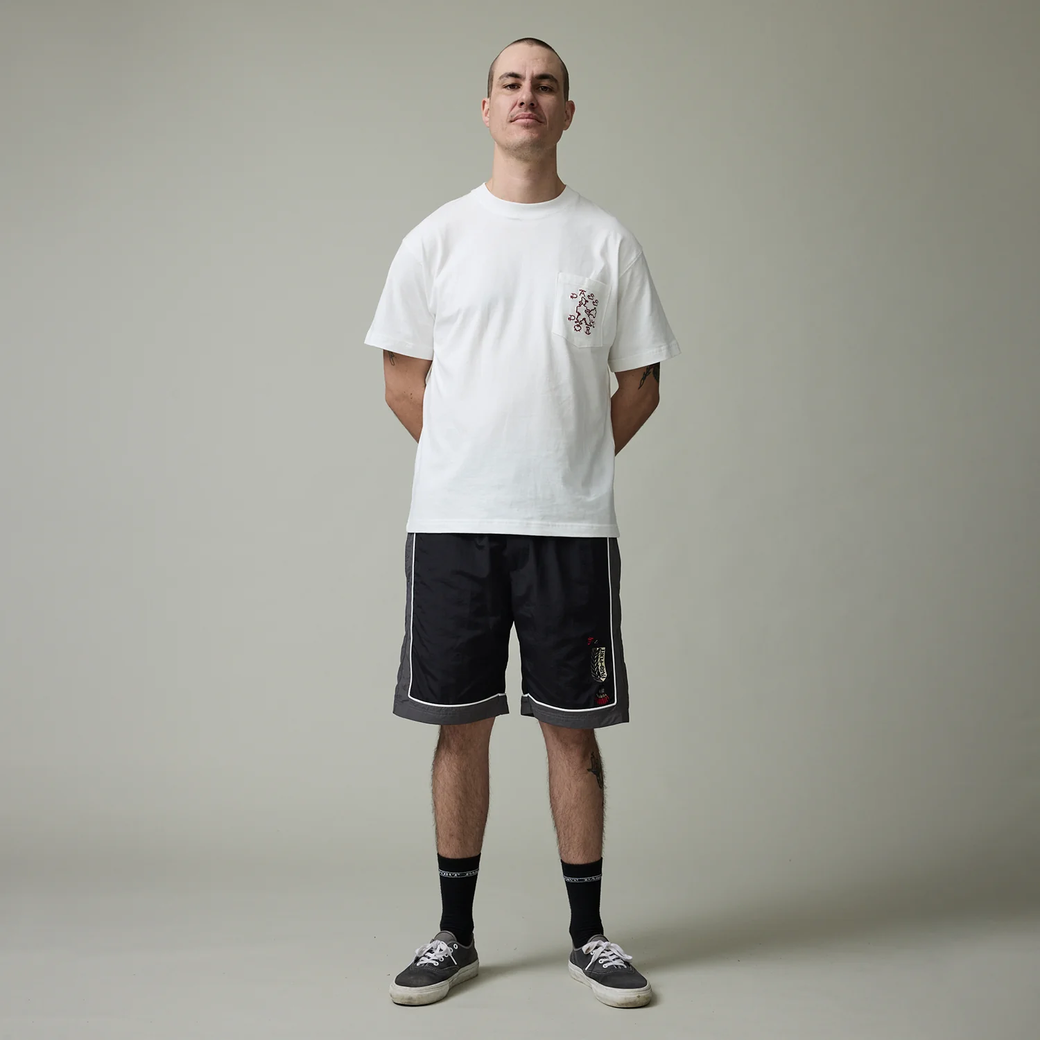 Pass~Port Tassle RPET Casual Short - Black / Grey - Image 4