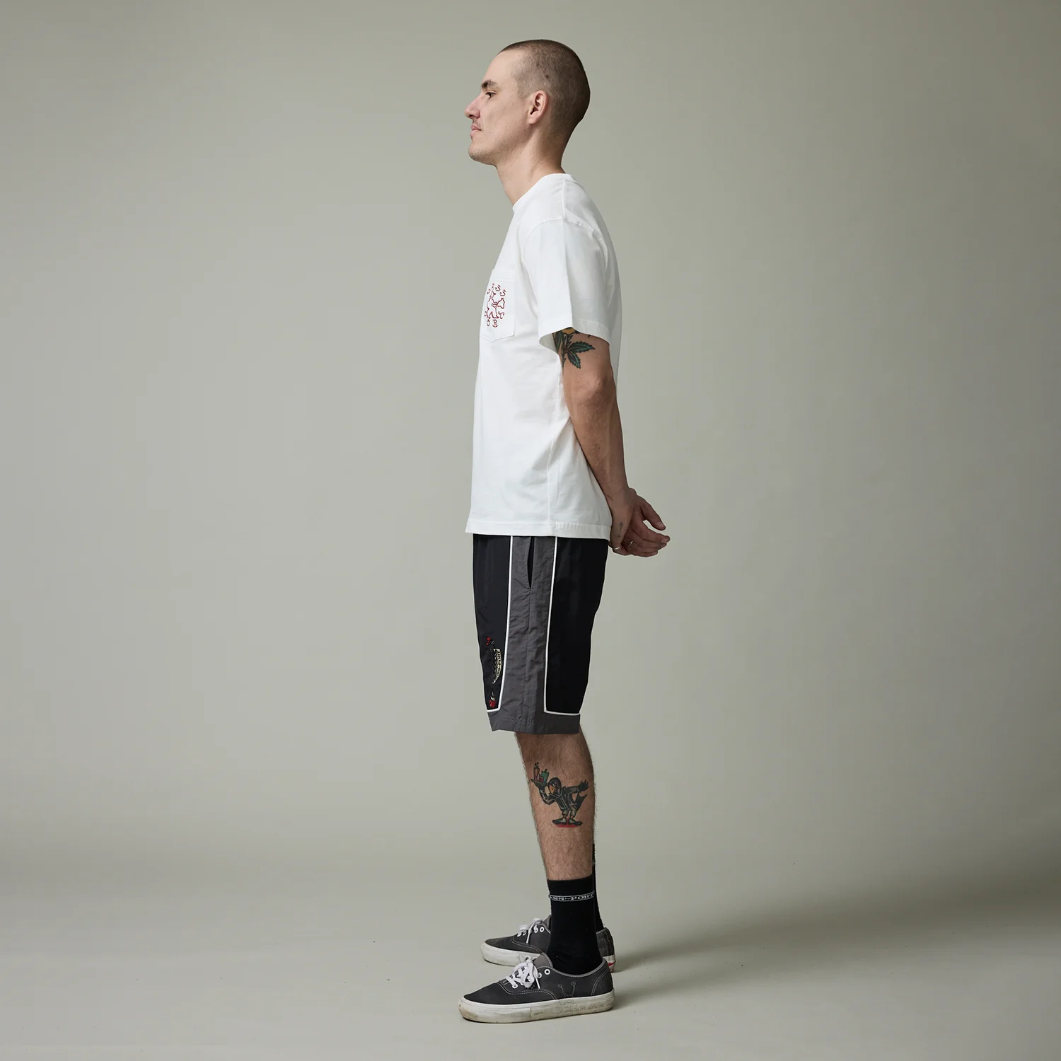Pass~Port Tassle RPET Casual Short - Black / Grey - Image 5