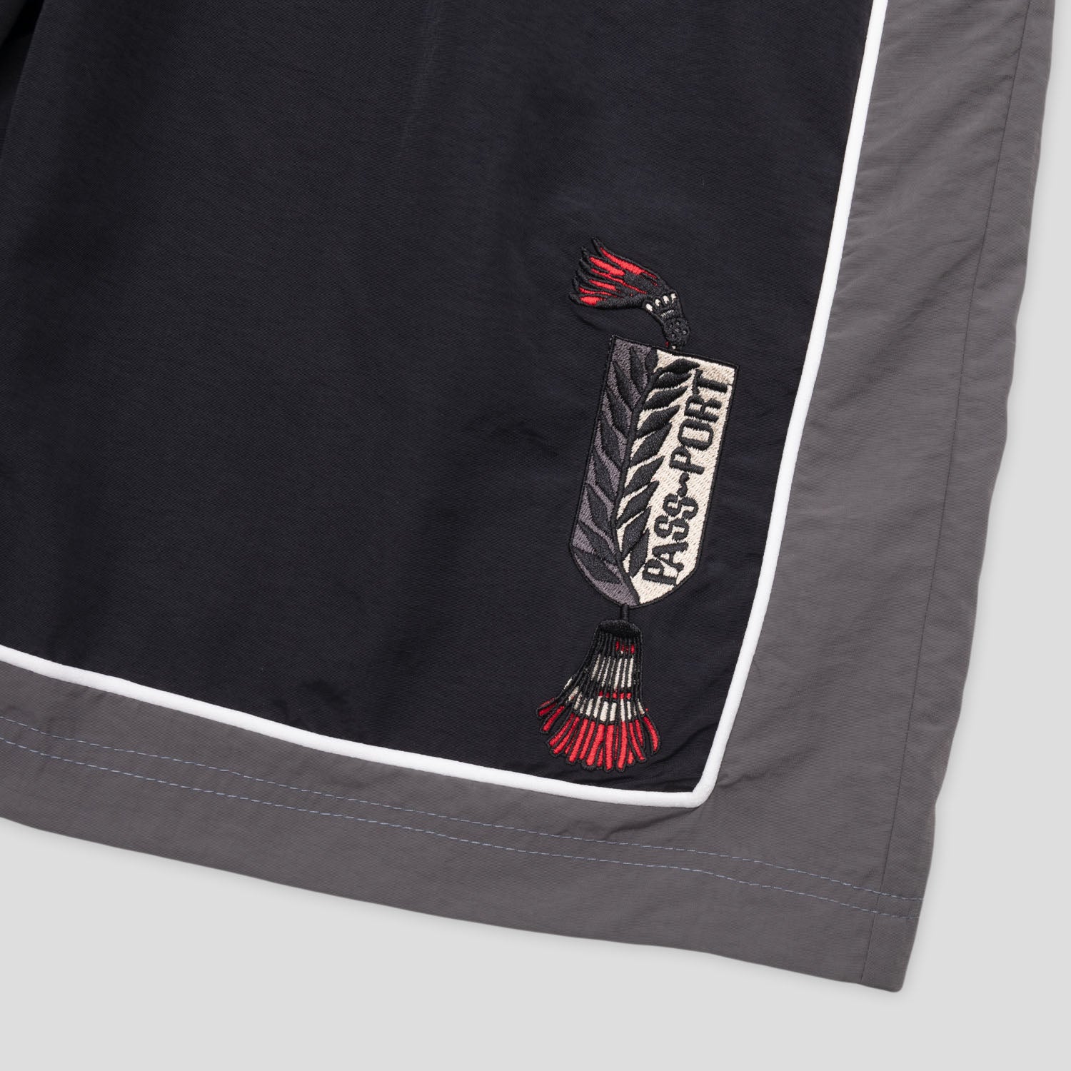 Pass~Port Tassle RPET Casual Short - Black / Grey - Image 6