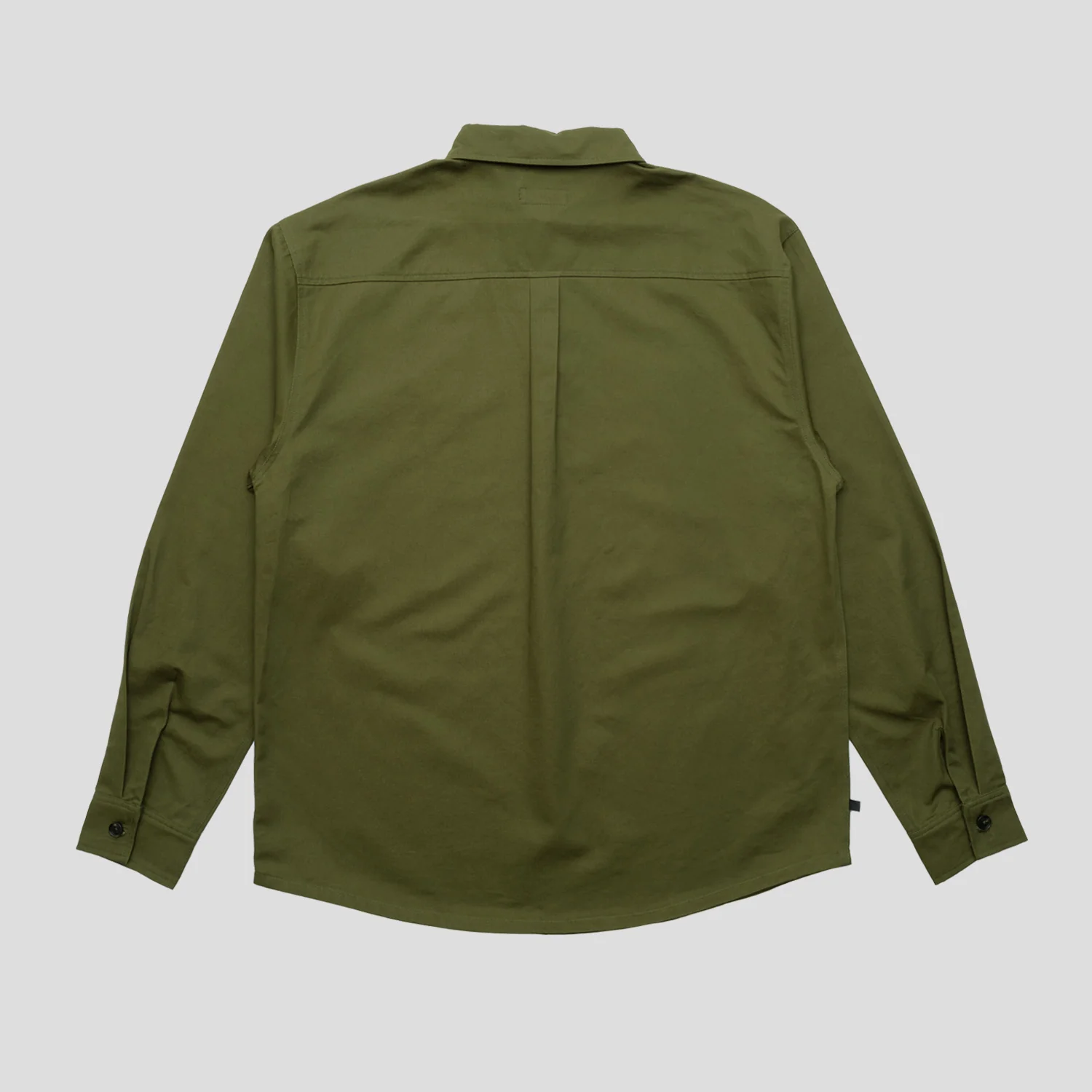 Pass~Port Thistle Embroidery AG Shirt Long Sleeve - Moss - Image 3