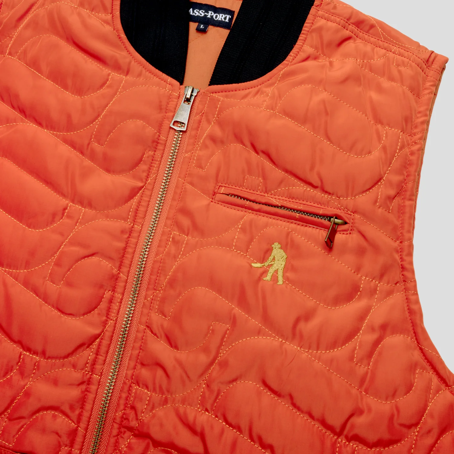Pass~Port Tilde Puff Packers Vest - Safety Orange - Image 2