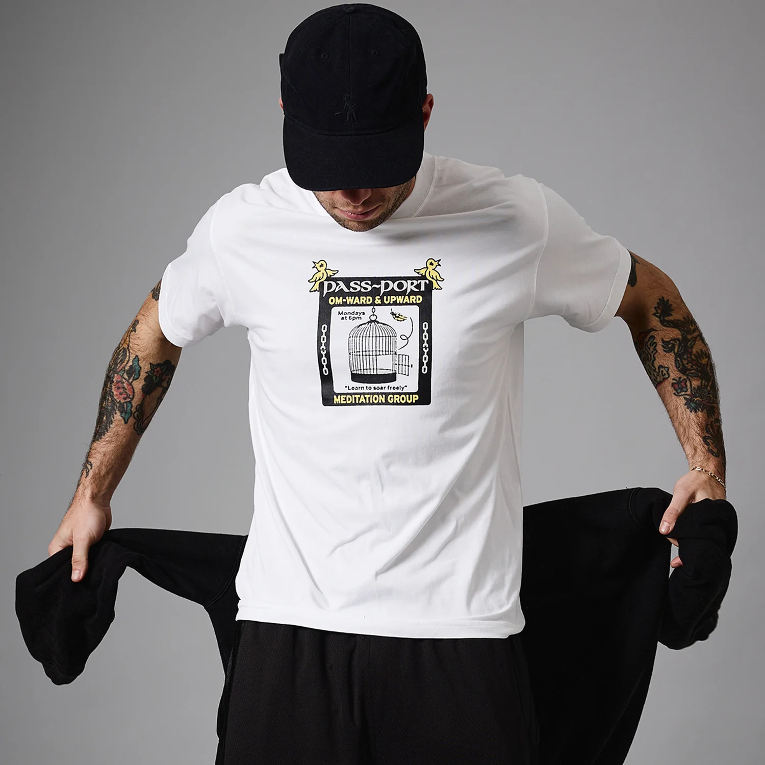 Pass~Port Transcendental Organic Cotton Tee - White - Image 2