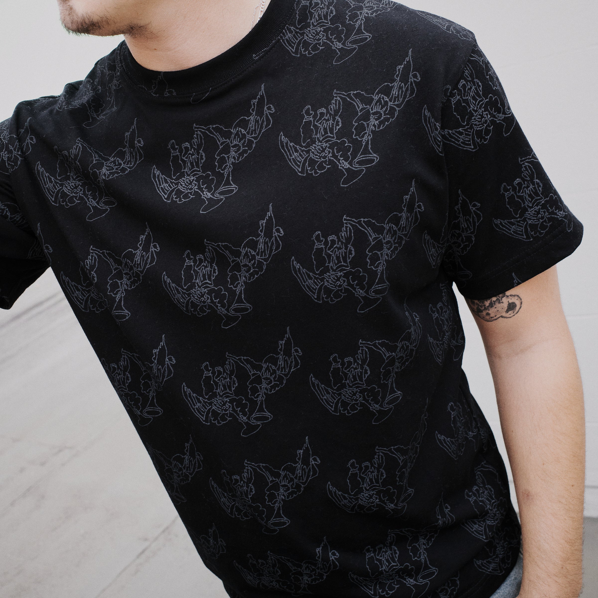 Pass~Port Trumpets Tee - Black - Image 3