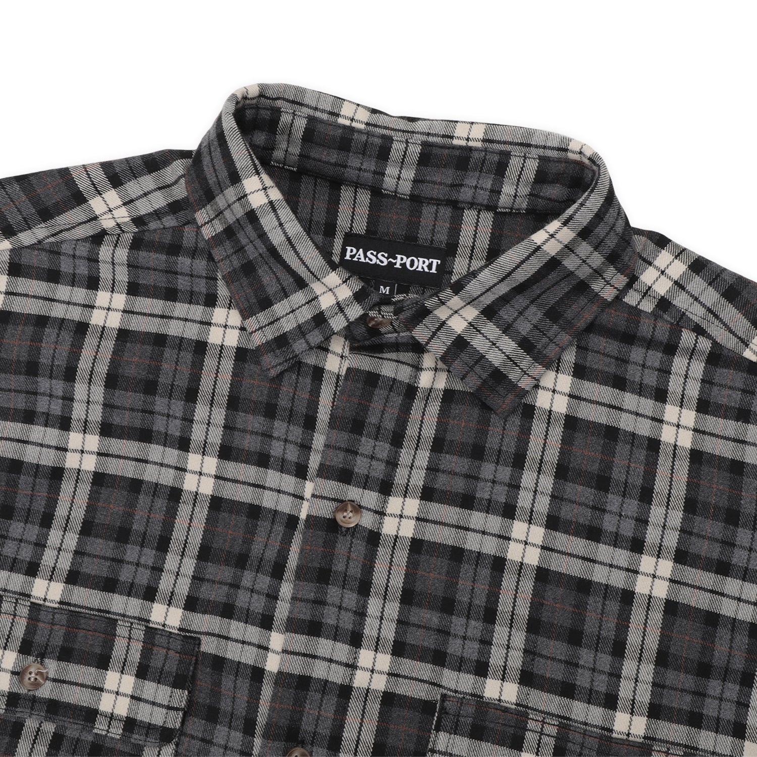 Pass~Port Wanderer Flannel Vineyard Shirt - Black - Image 4