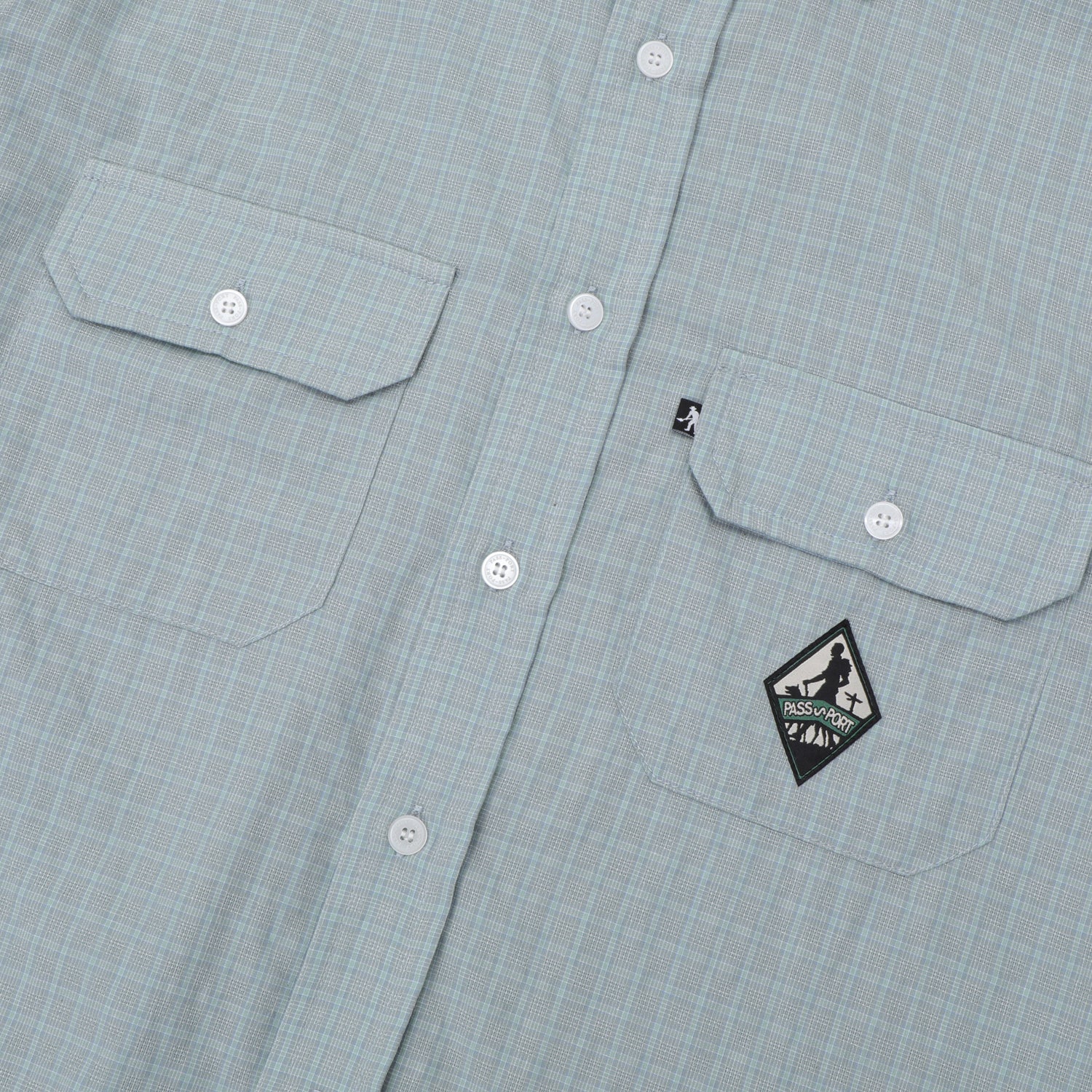 Pass~Port Wanderer Workers Long Sleeve Shirt - Ice - Image 3
