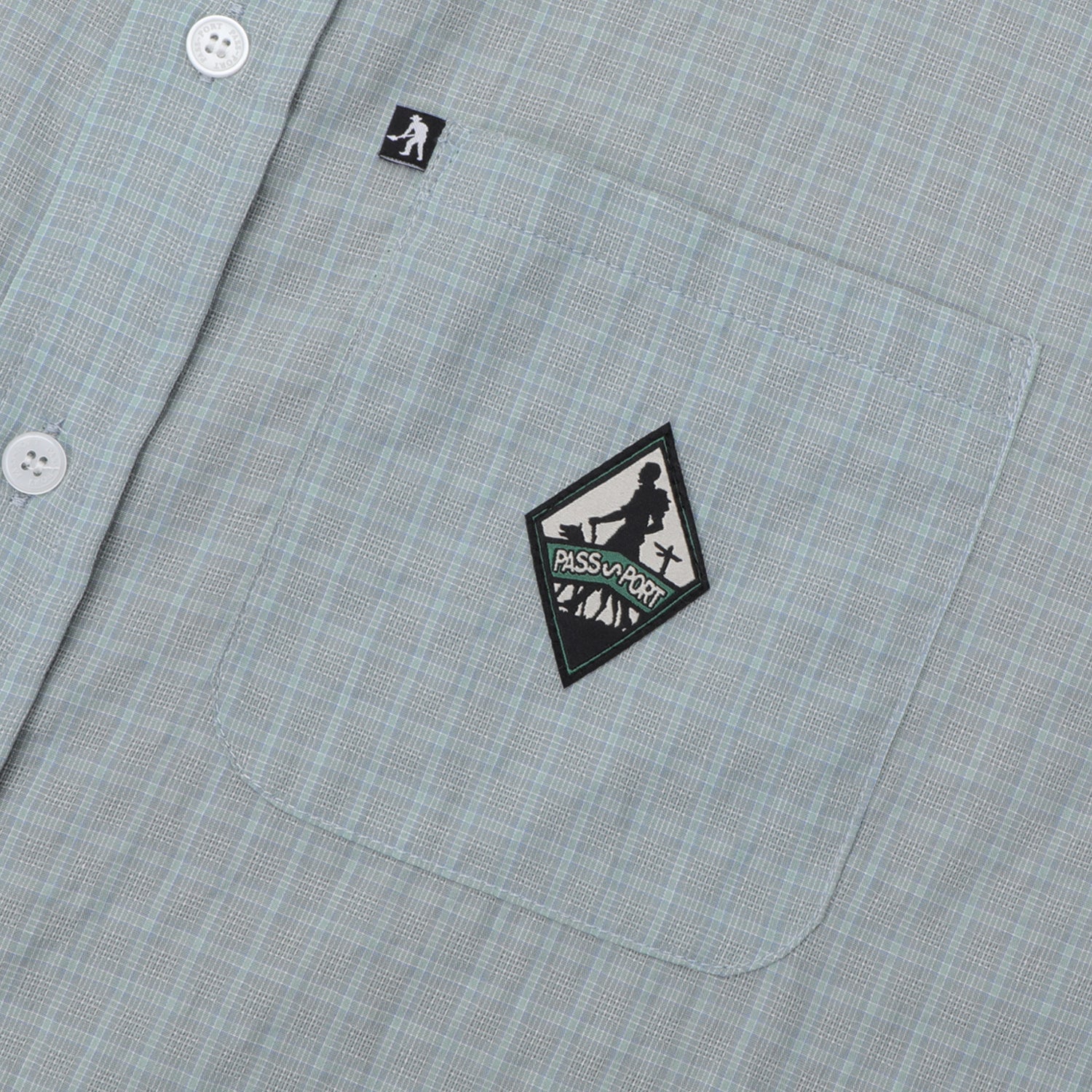 Pass~Port Wanderer Workers Short Sleeve Shirt - Ice - Image 3