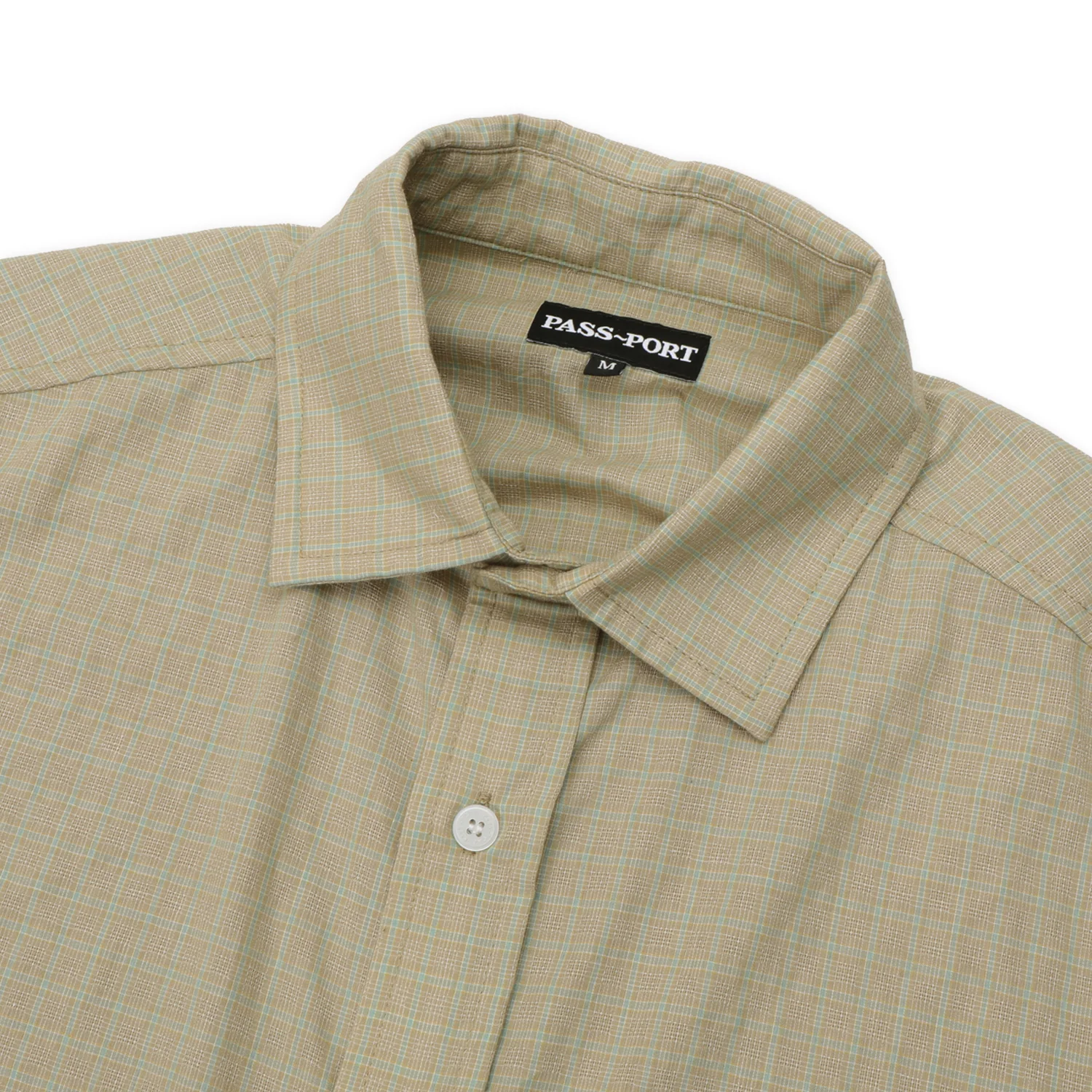 Pass~Port Wanderer Workers Short Sleeve Shirt - Khaki - Image 3