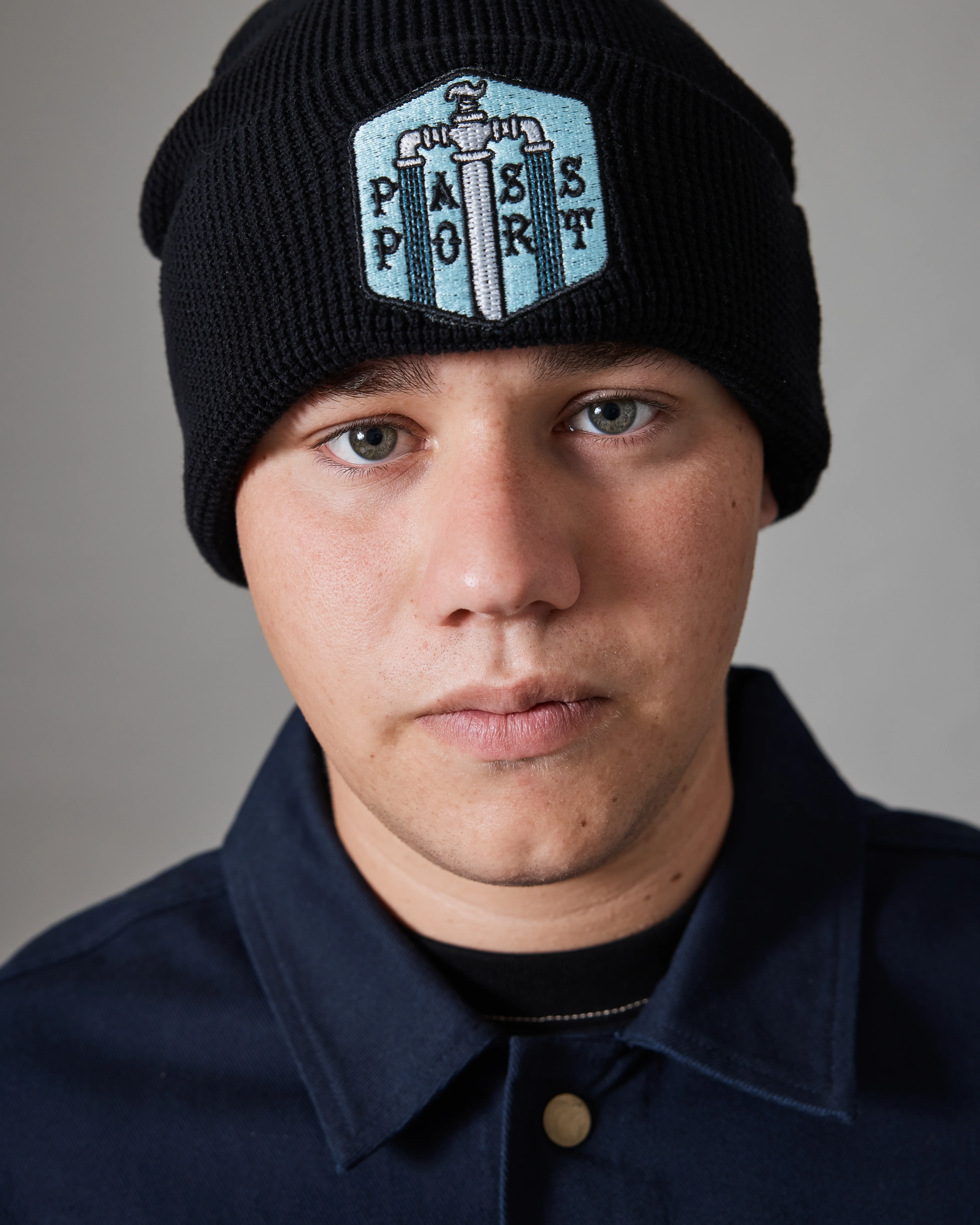 Pass~Port Water Supply Waffle Beanie - Black - Image 3