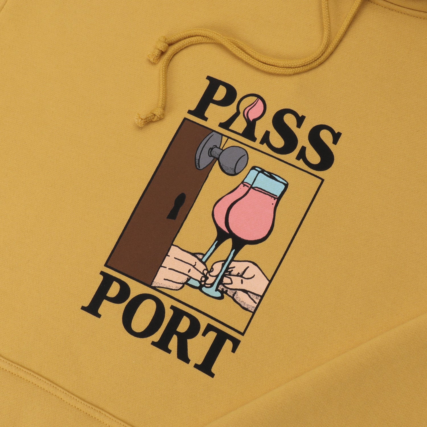 Pass~Port What U Think U Saw Hoodie - Mustard - Image 2