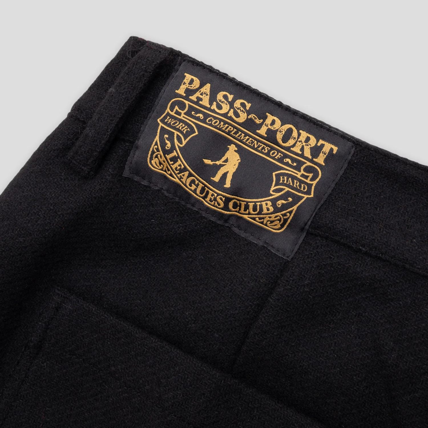 Pass~Port Woolen Leagues Club Pant - Black - Image 7