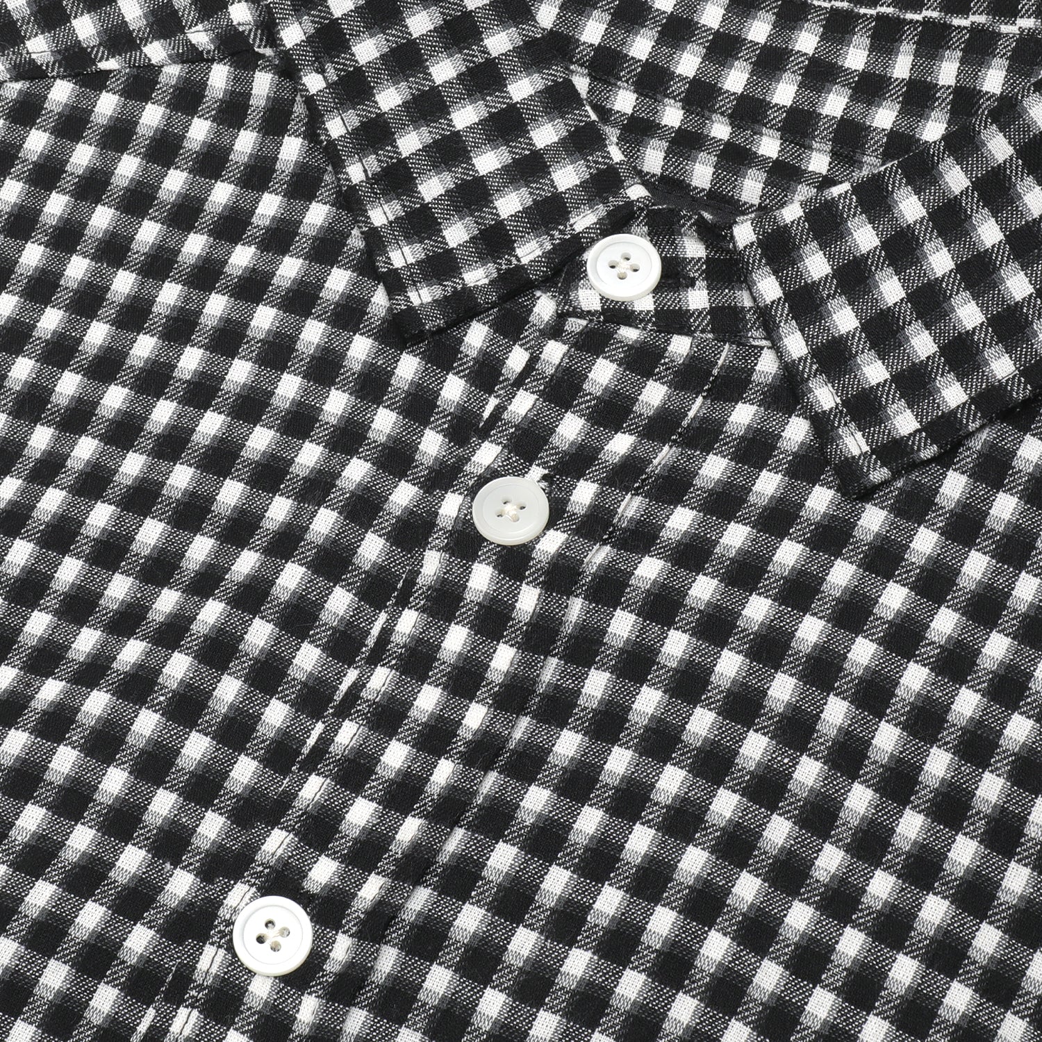 Pass~Port Workers Check Shirt Long Sleeve - Black - Image 2