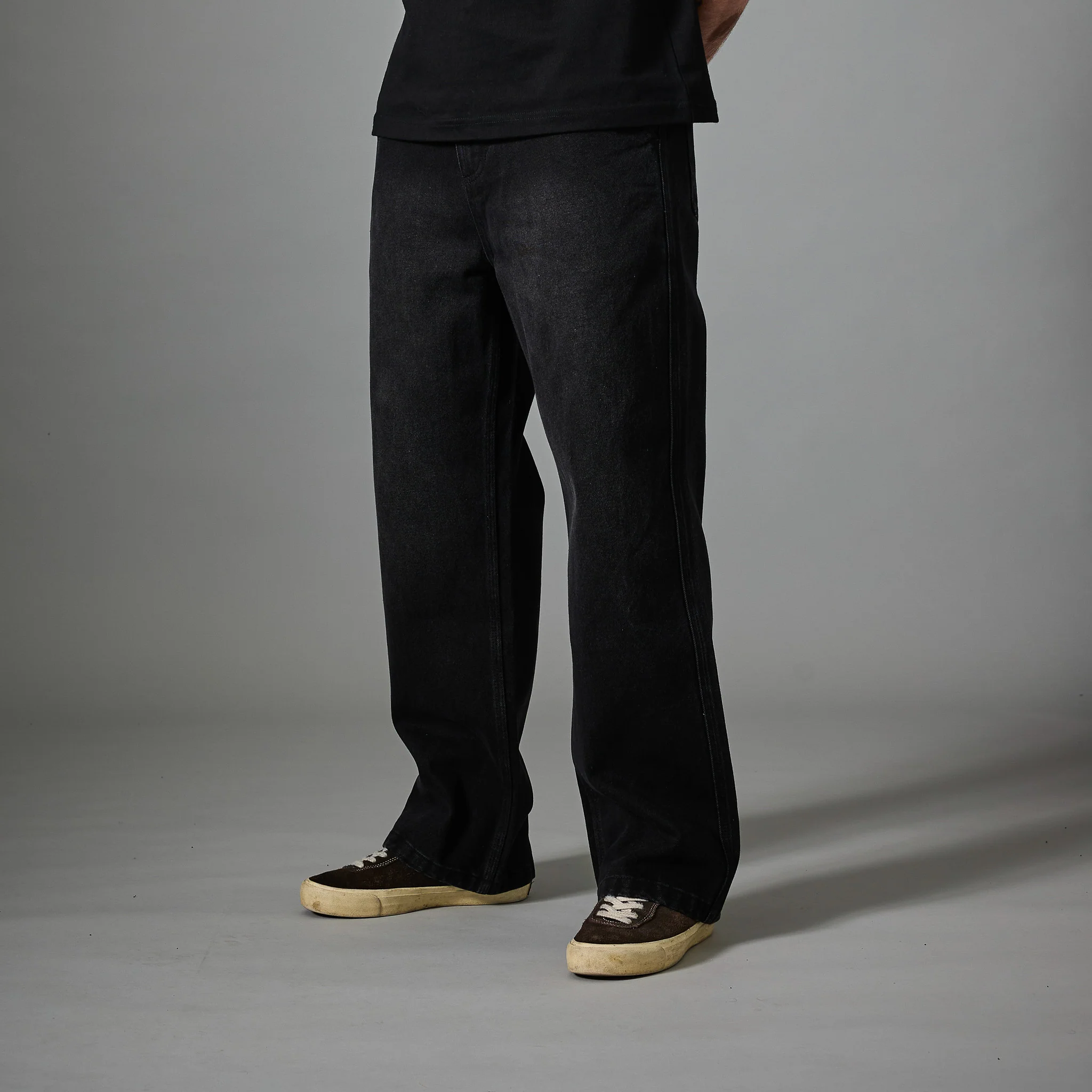 Pass~Port Workers Club Bootcut Jean - Faded Wash Black - Image 3